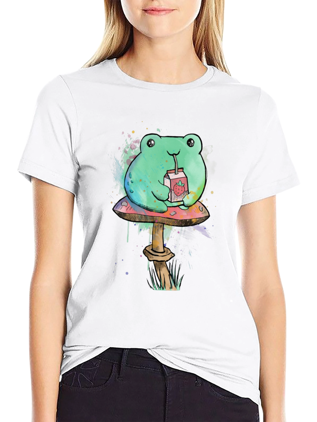 Frog on Mushroom T-Shirt