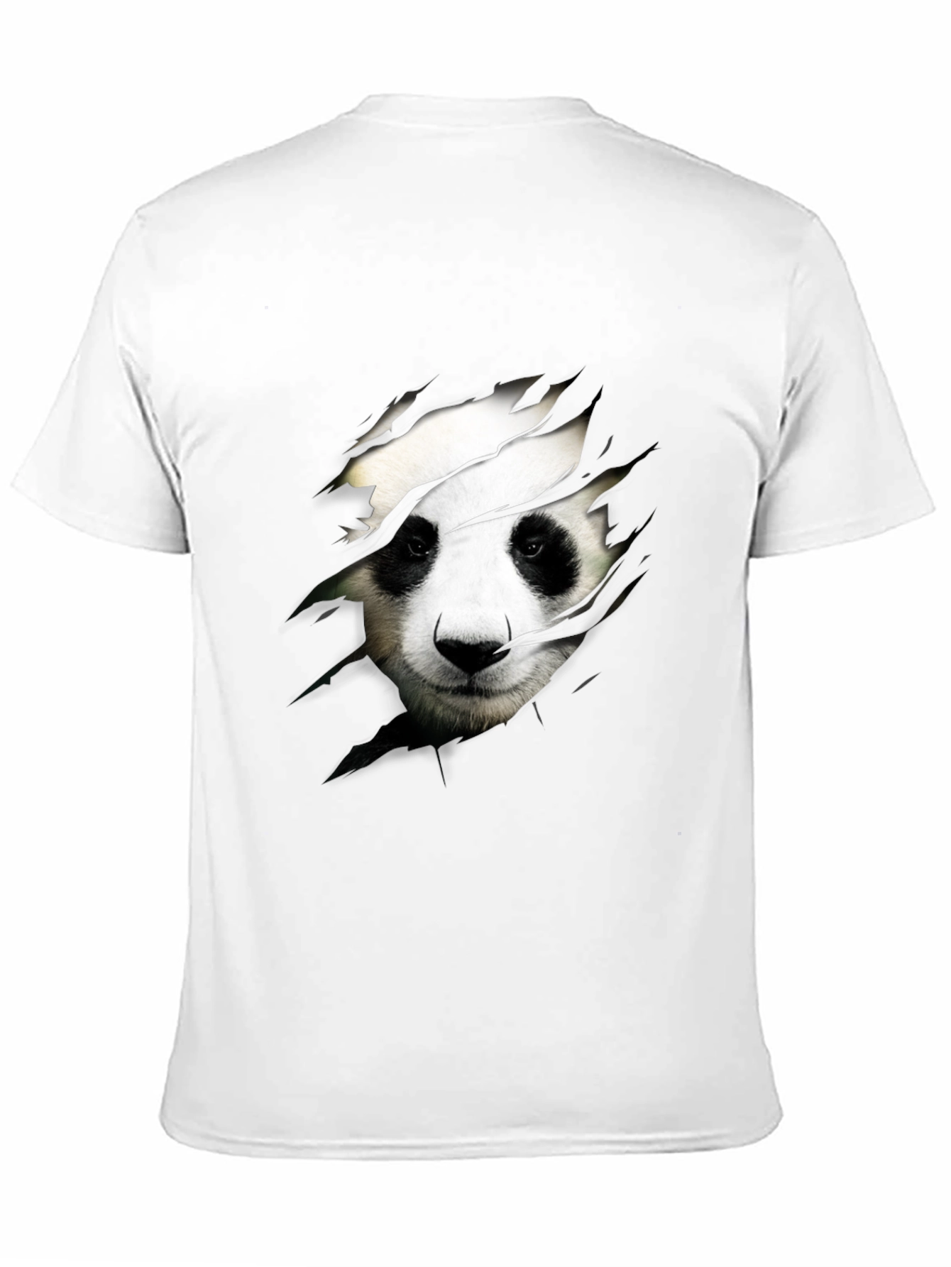 Panda Graphic Print Crew Neck T-Shirt