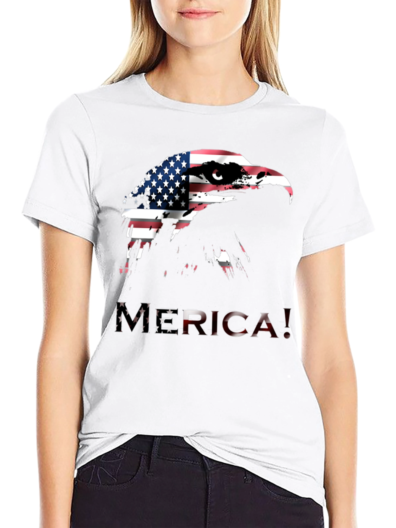 Patriotic Eagle T-Shirt - MERICA! Graphic Tee