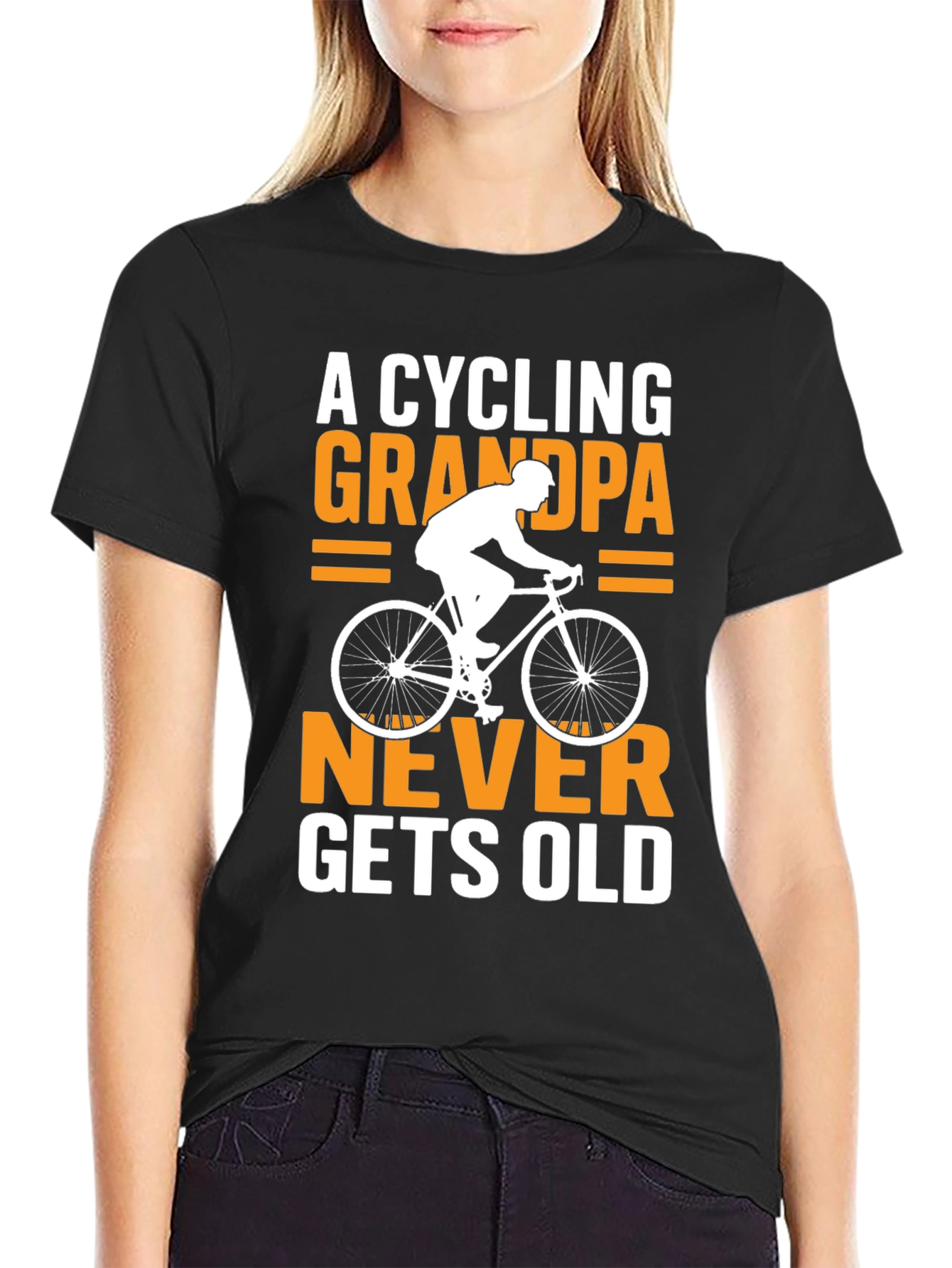 Cycling Grandpa T-Shirt - Never Gets Old!