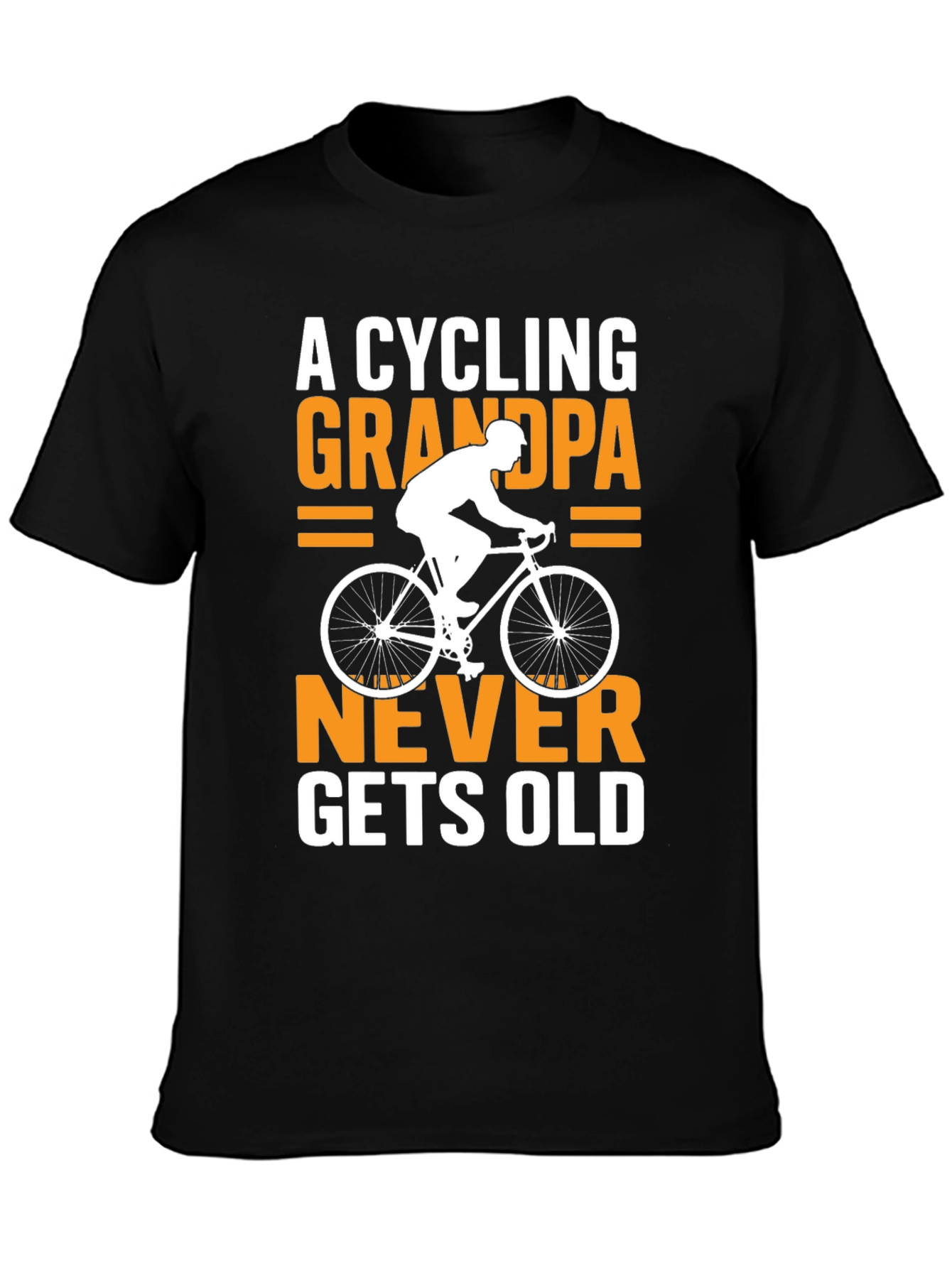 Cycling Grandpa T-Shirt - Never Gets Old!