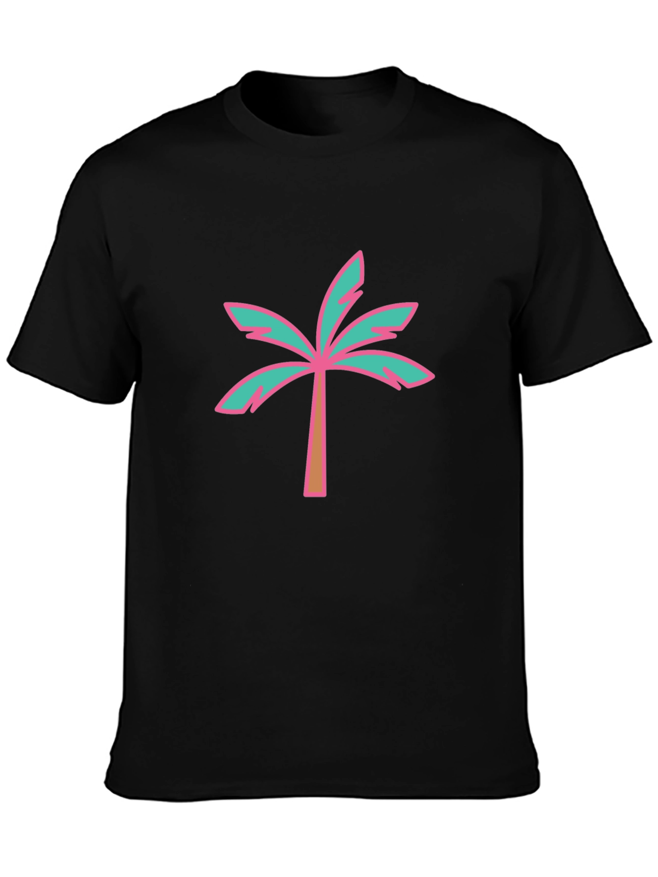 Black Palm Tree Graphic T-Shirt