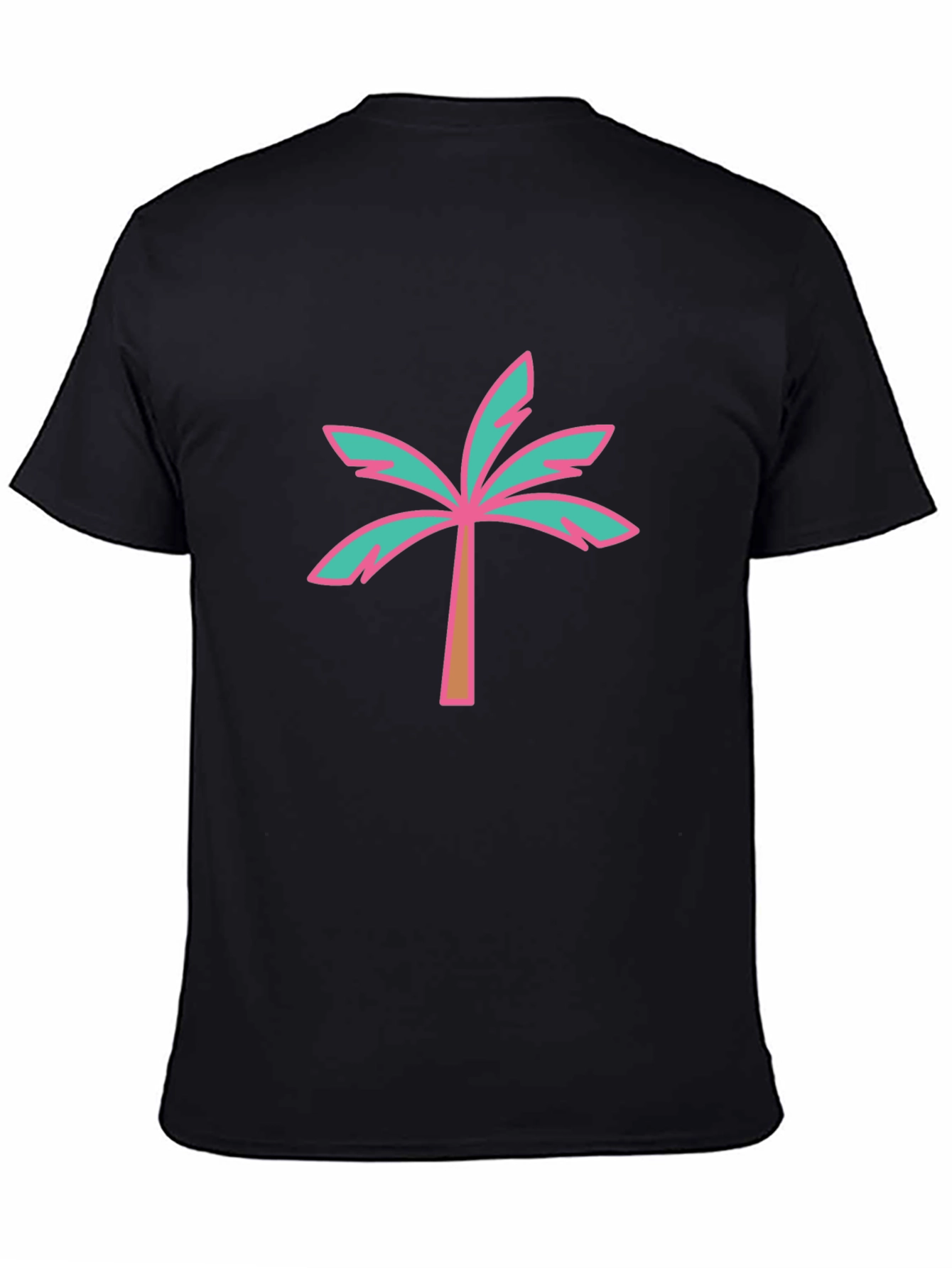 Black Palm Tree Graphic T-Shirt