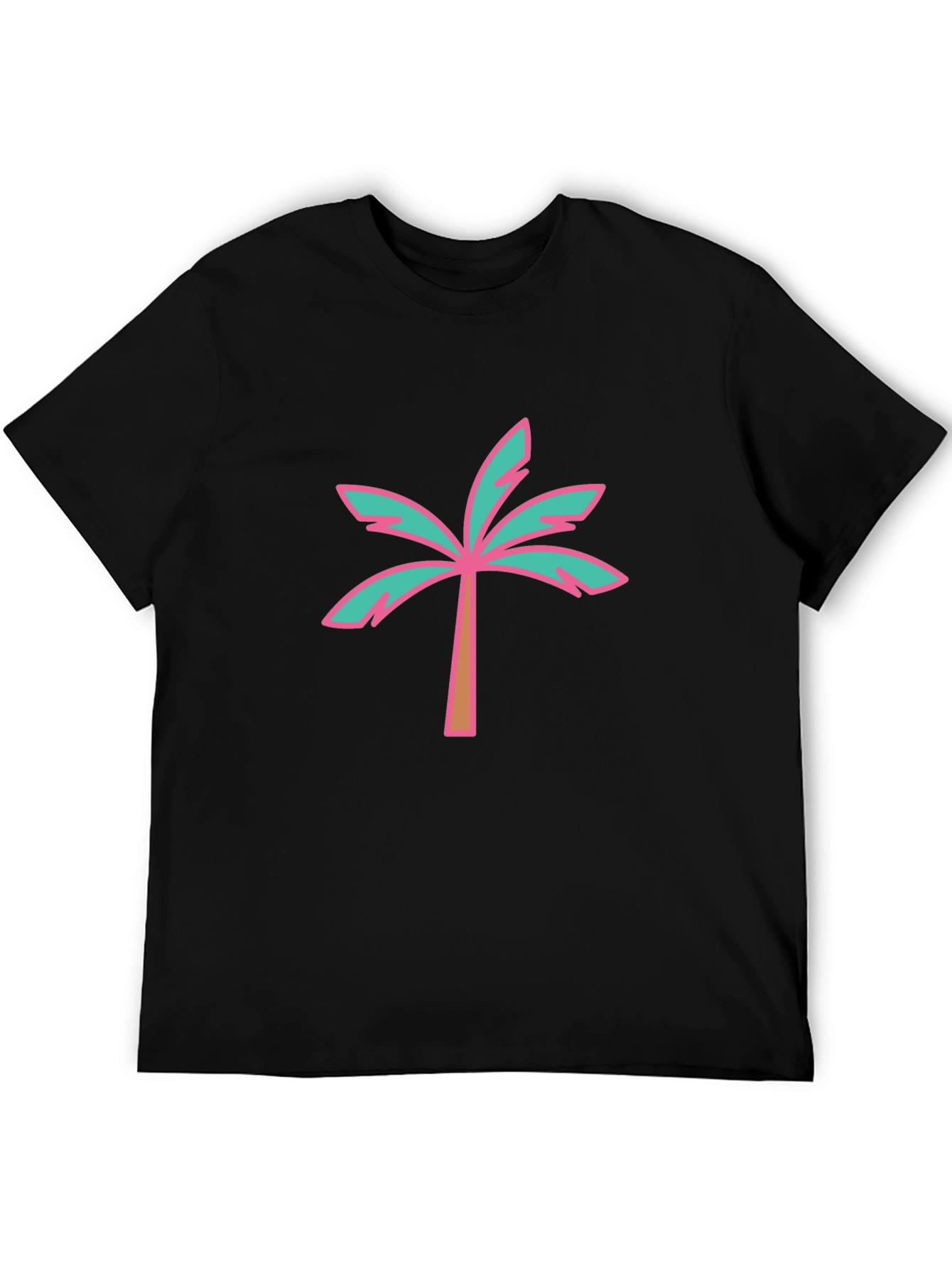 Black Palm Tree Graphic T-Shirt