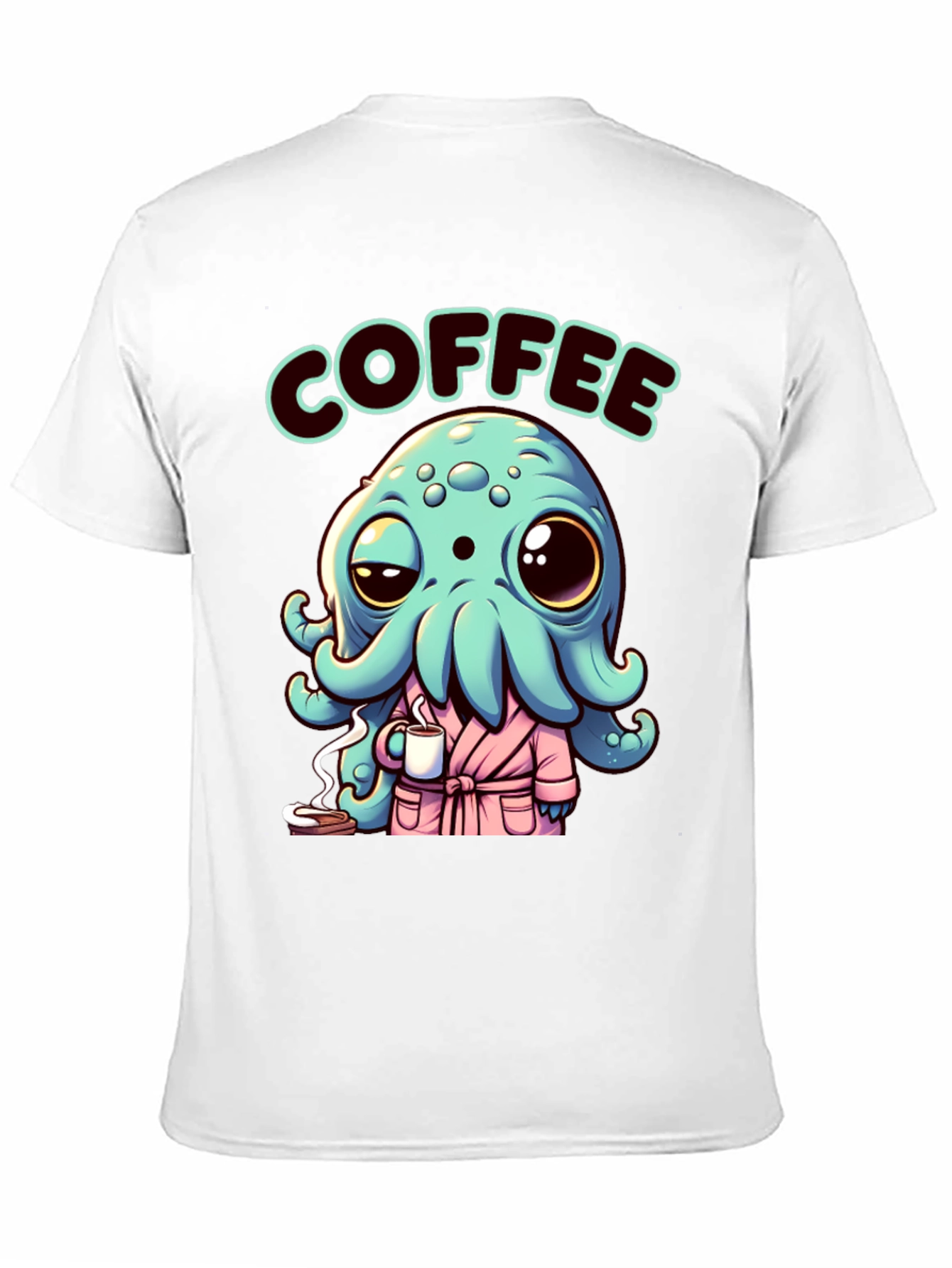 Coffee Octopus T-Shirt: Sea Creature Morning Humor