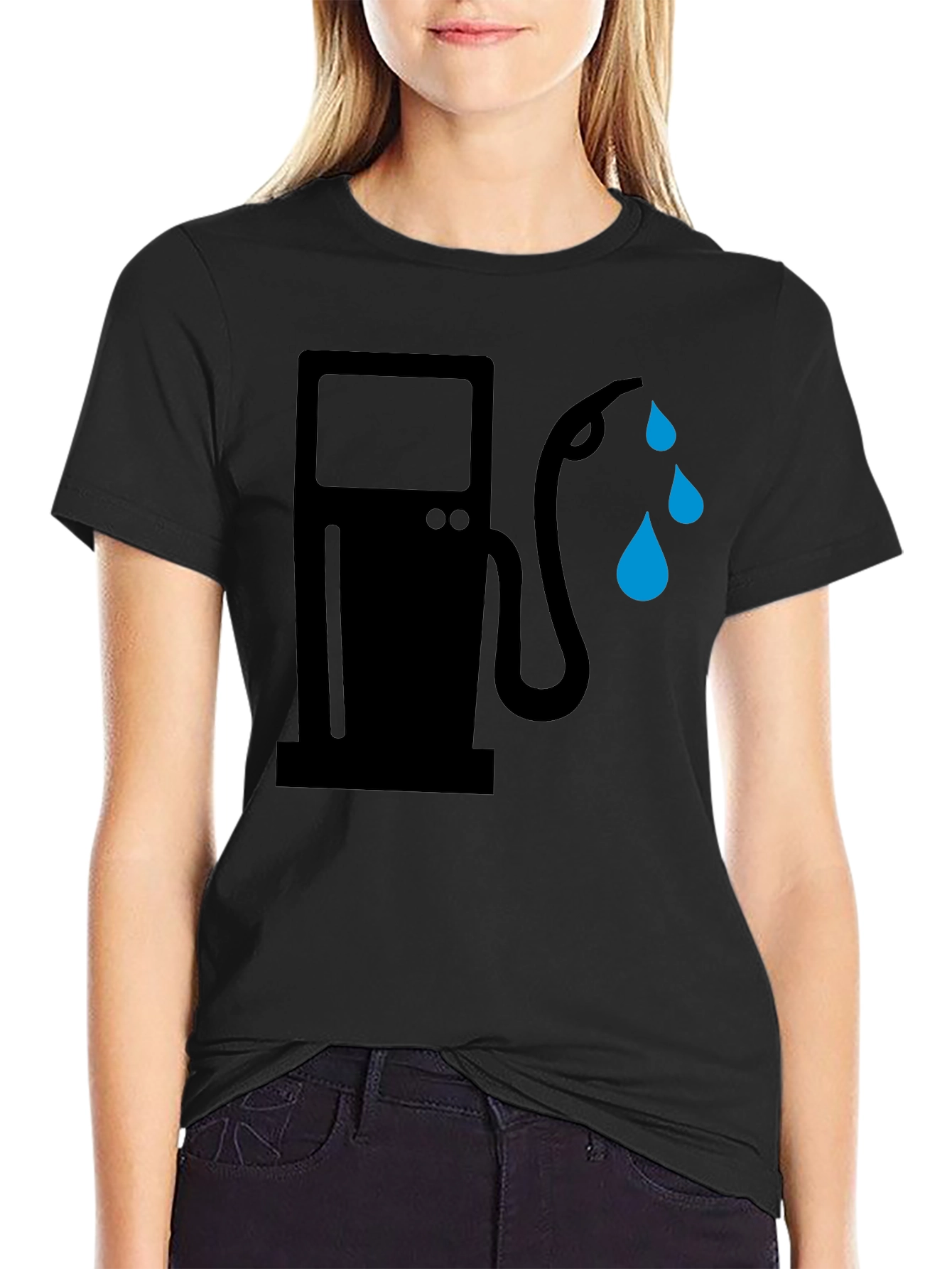 Gas Pump Tee - Black Graphic T-Shirt