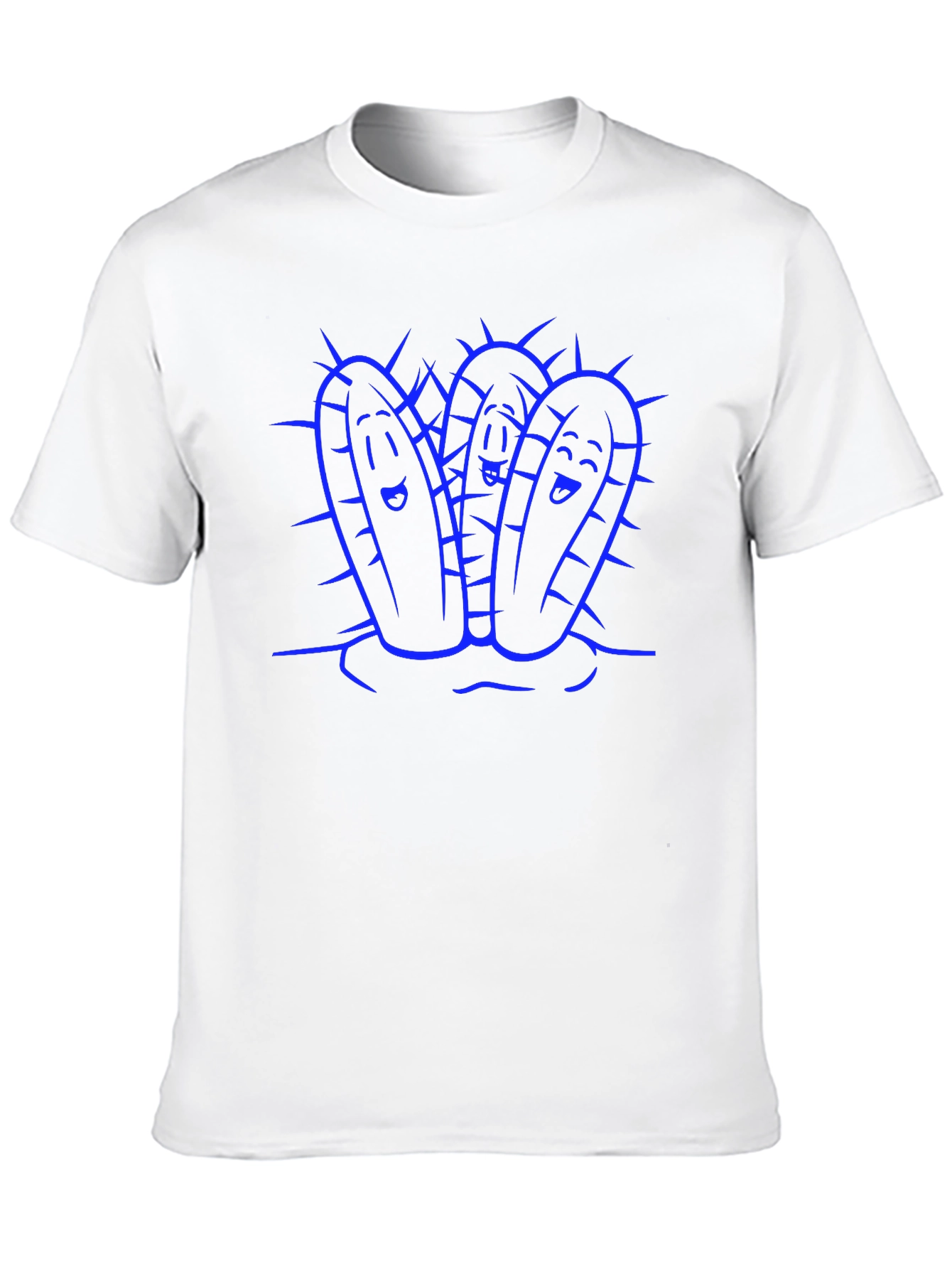 Fun Cactus Graphic Tee - Black