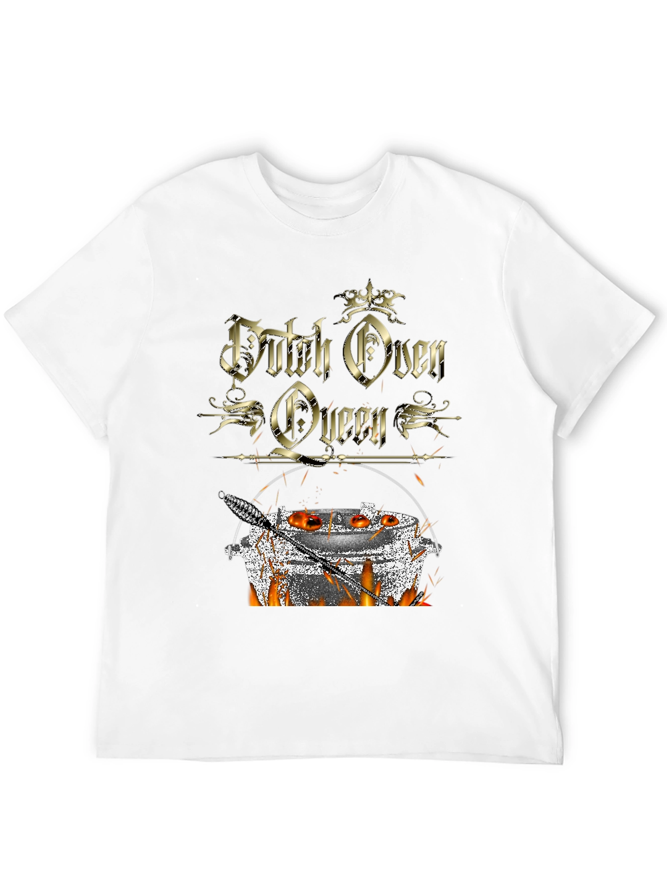 Dutch Oven Queen T-Shirt - Outdoor Cooking Apparel