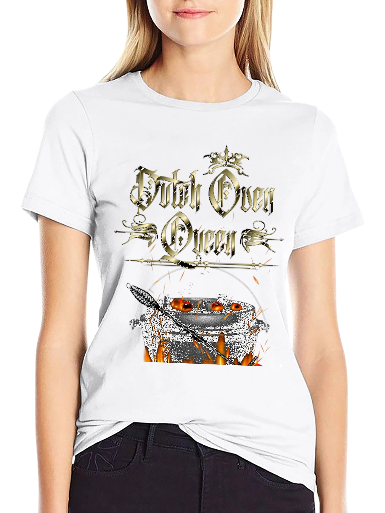 Dutch Oven Queen T-Shirt - Outdoor Cooking Apparel
