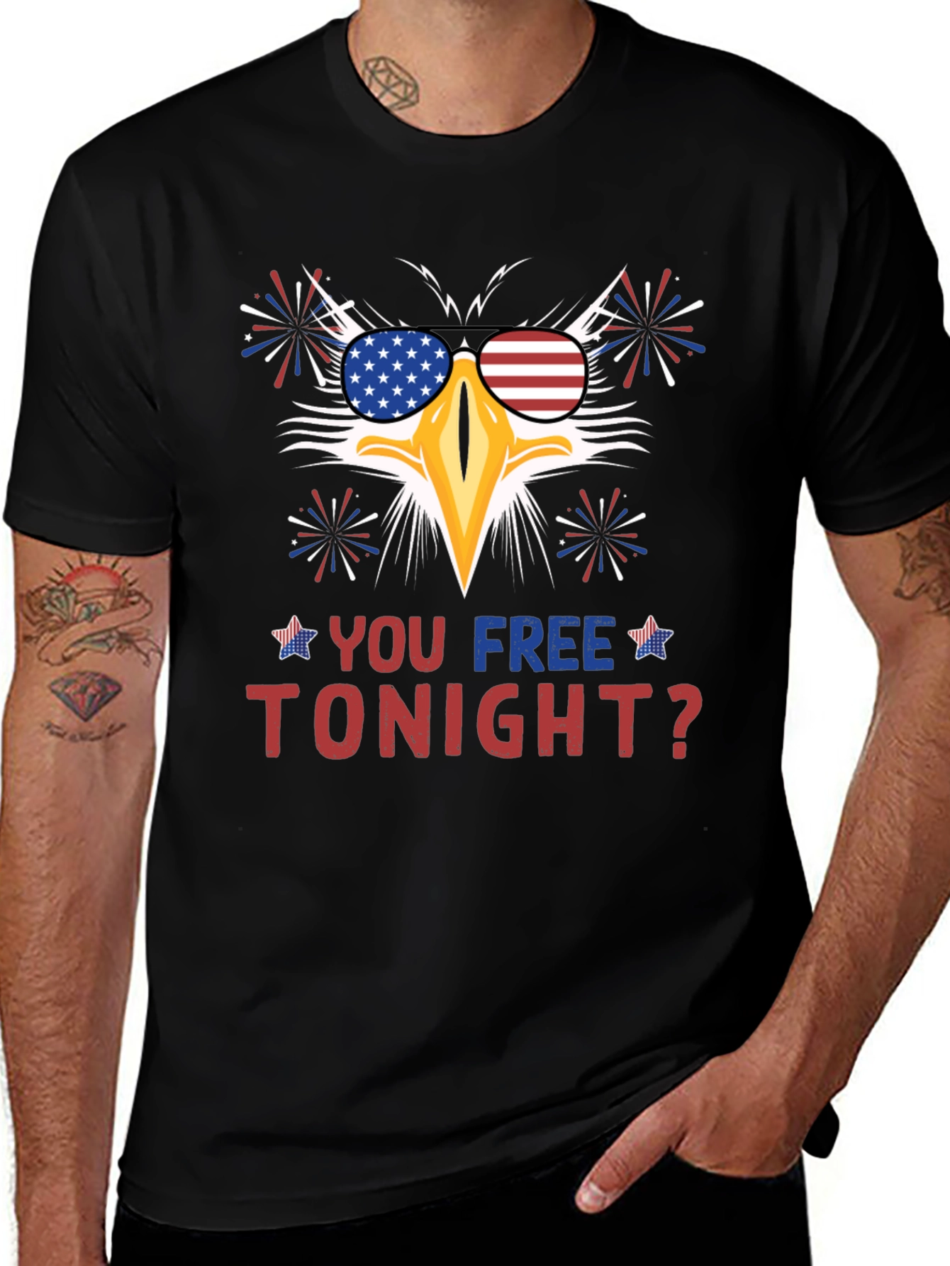 Patriotic Eagle T-Shirt - Are You Free Tonight?