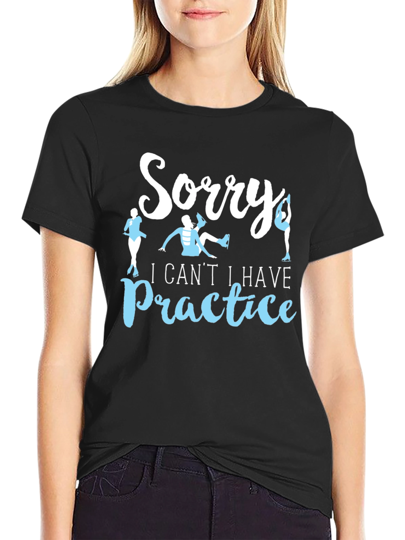 Sorry I Cant Ice Skating Practice T-Shirt