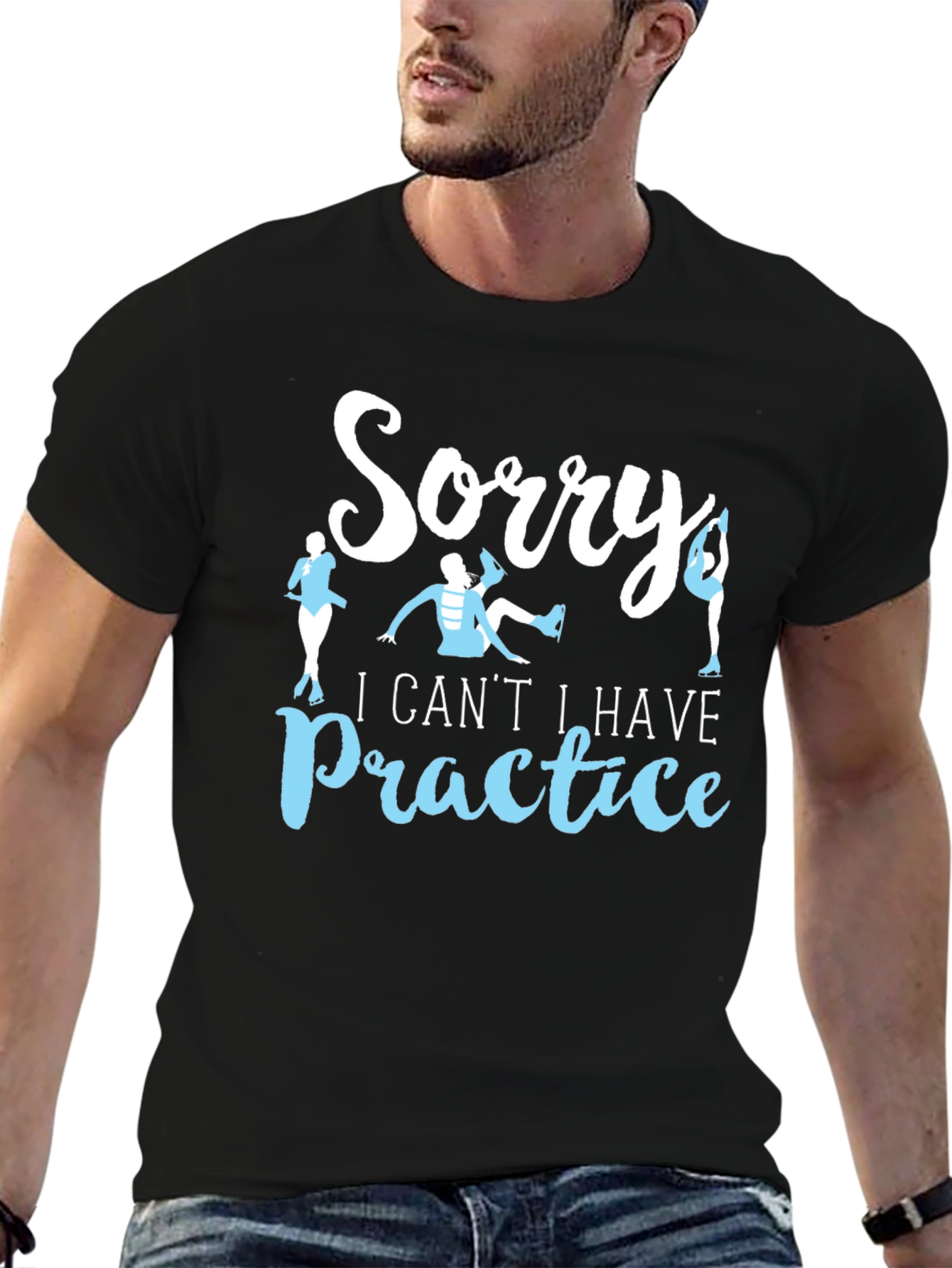 Sorry I Cant Ice Skating Practice T-Shirt