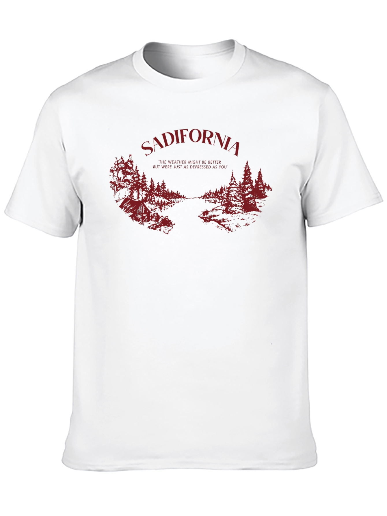 Sadifornia Graphic Print Black T-Shirt