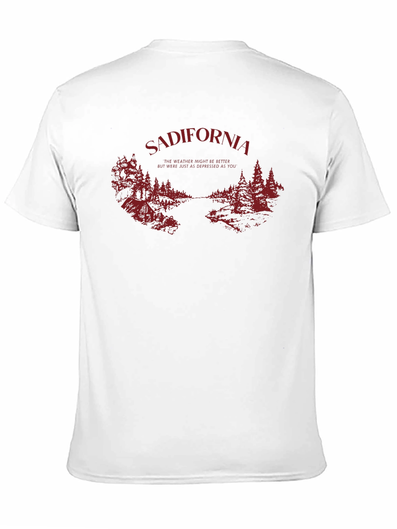 Sadifornia Graphic Print Black T-Shirt