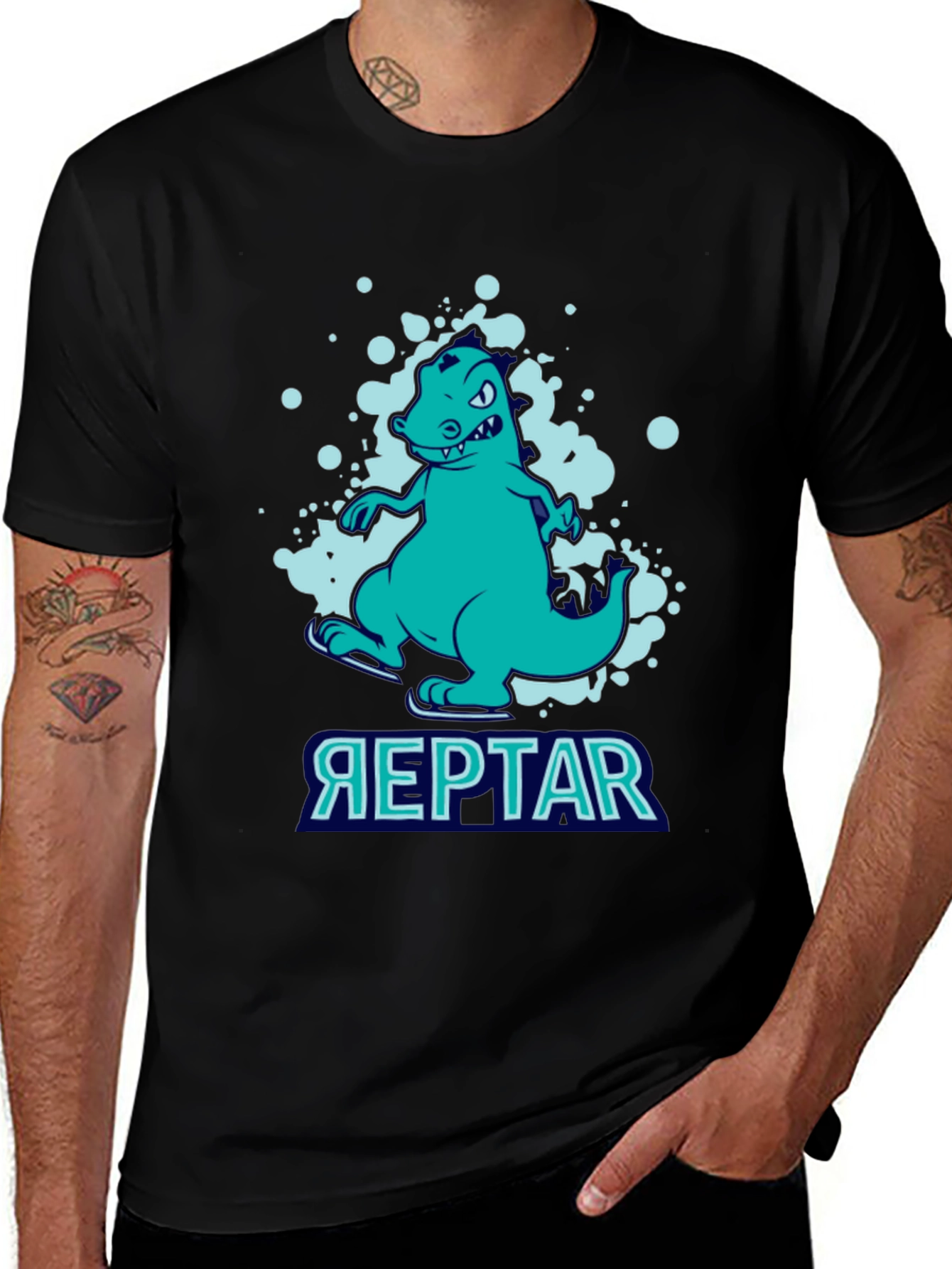 Reptar T-Shirt - Black Cotton Tee