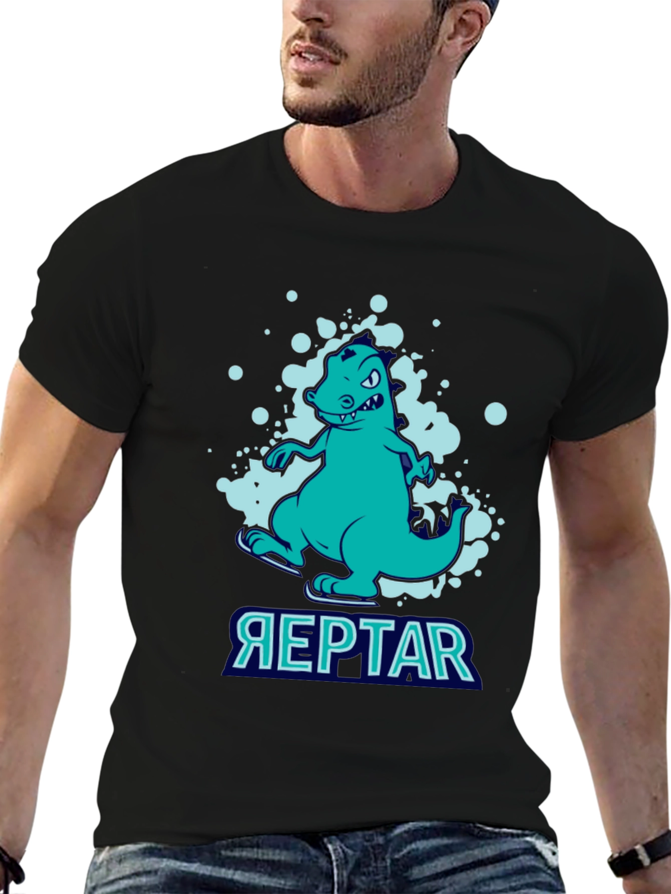 Reptar T-Shirt - Black Cotton Tee