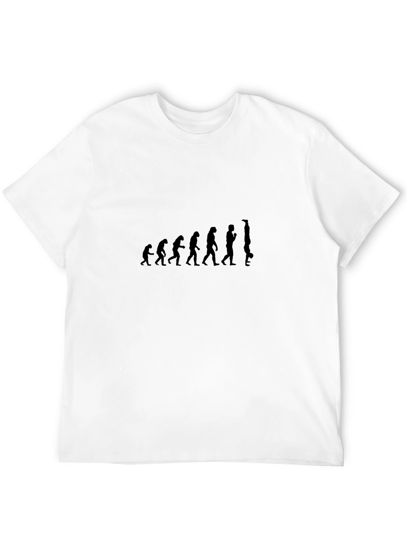 Evolution of Yoga Handstand Black T-Shirt