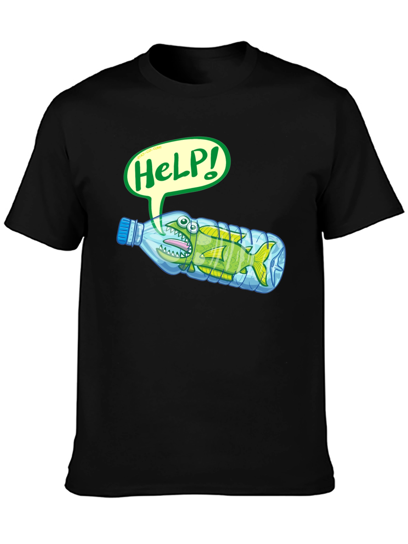 Save the Ocean T-Shirt - Fish in Bottle