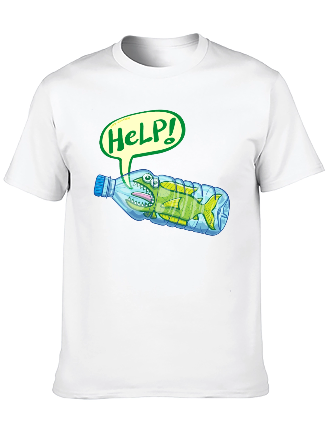 Save the Ocean T-Shirt - Fish in Bottle
