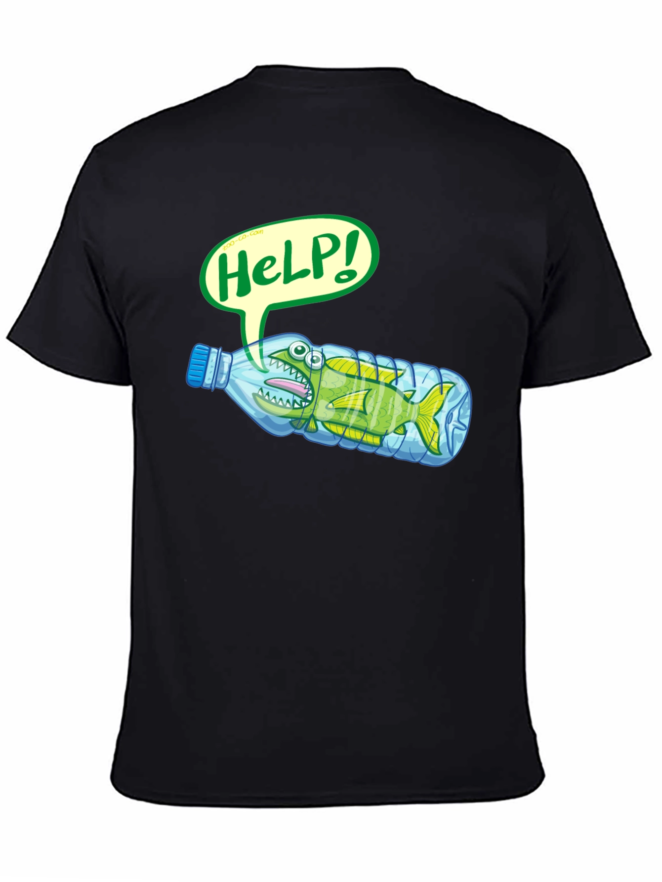 Save the Ocean T-Shirt - Fish in Bottle