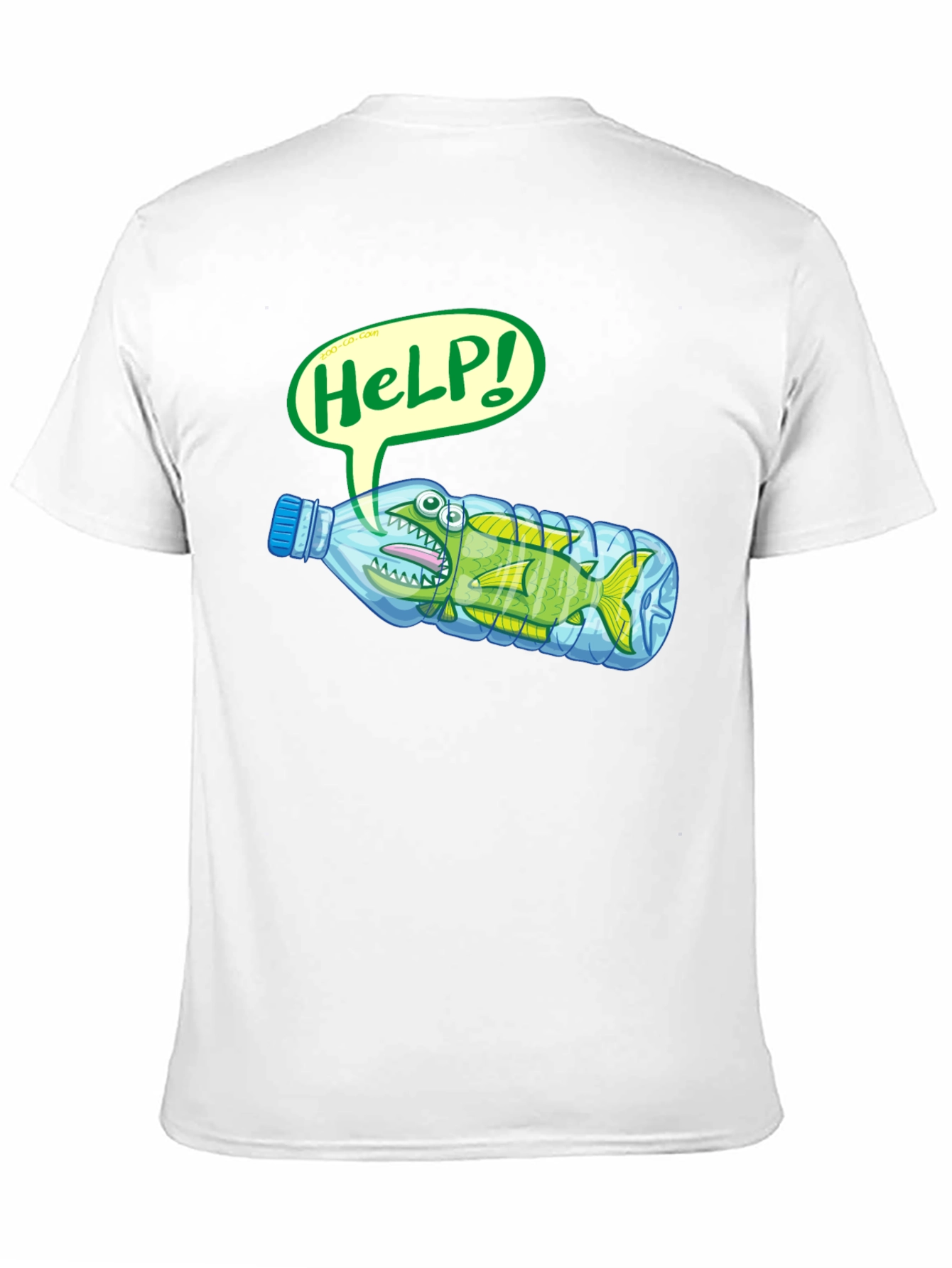 Save the Ocean T-Shirt - Fish in Bottle