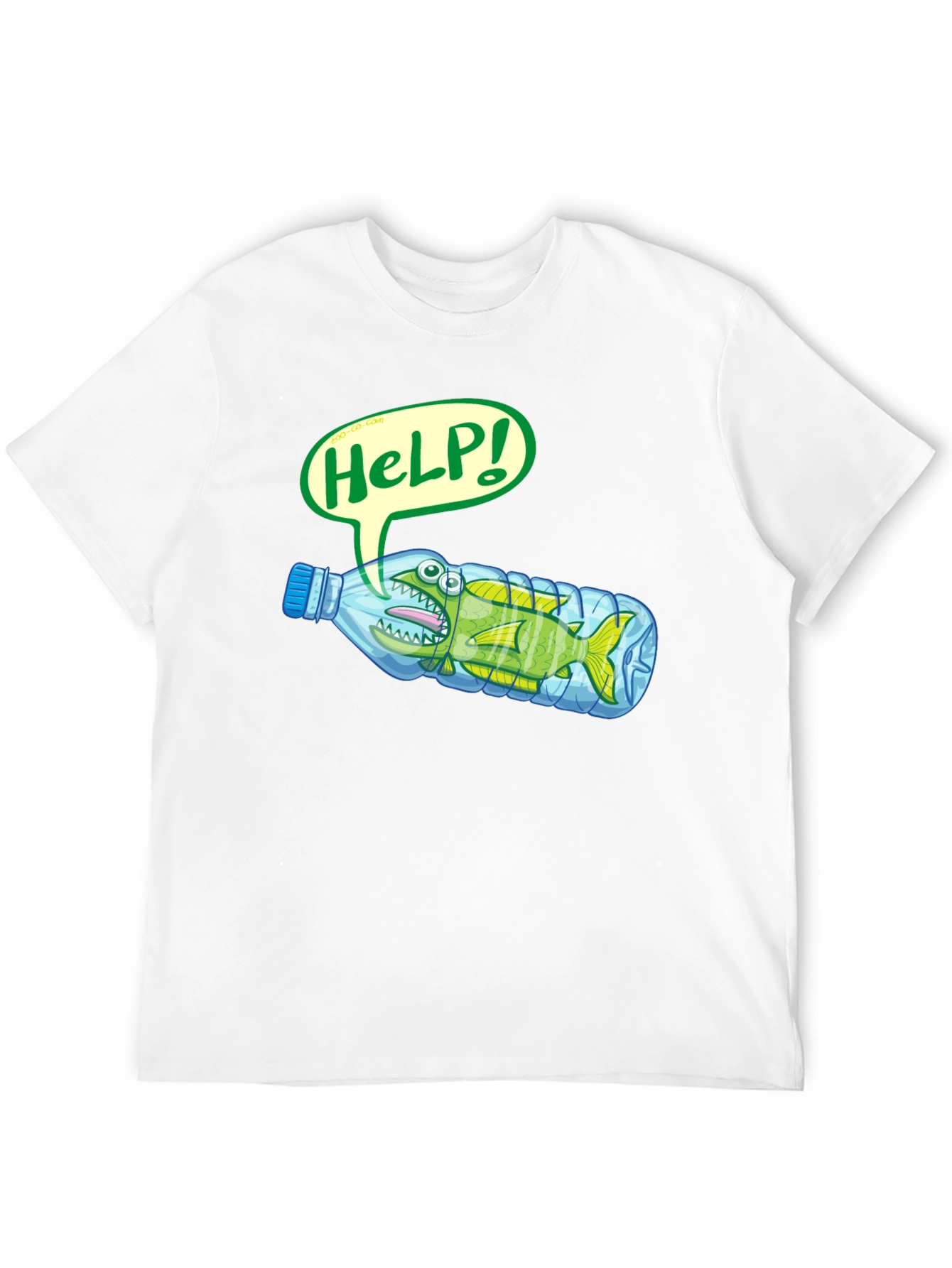 Save the Ocean T-Shirt - Fish in Bottle