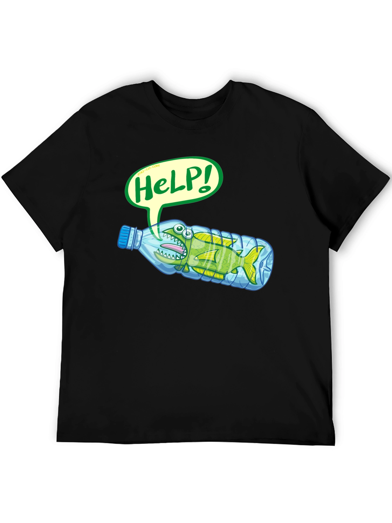 Save the Ocean T-Shirt - Fish in Bottle