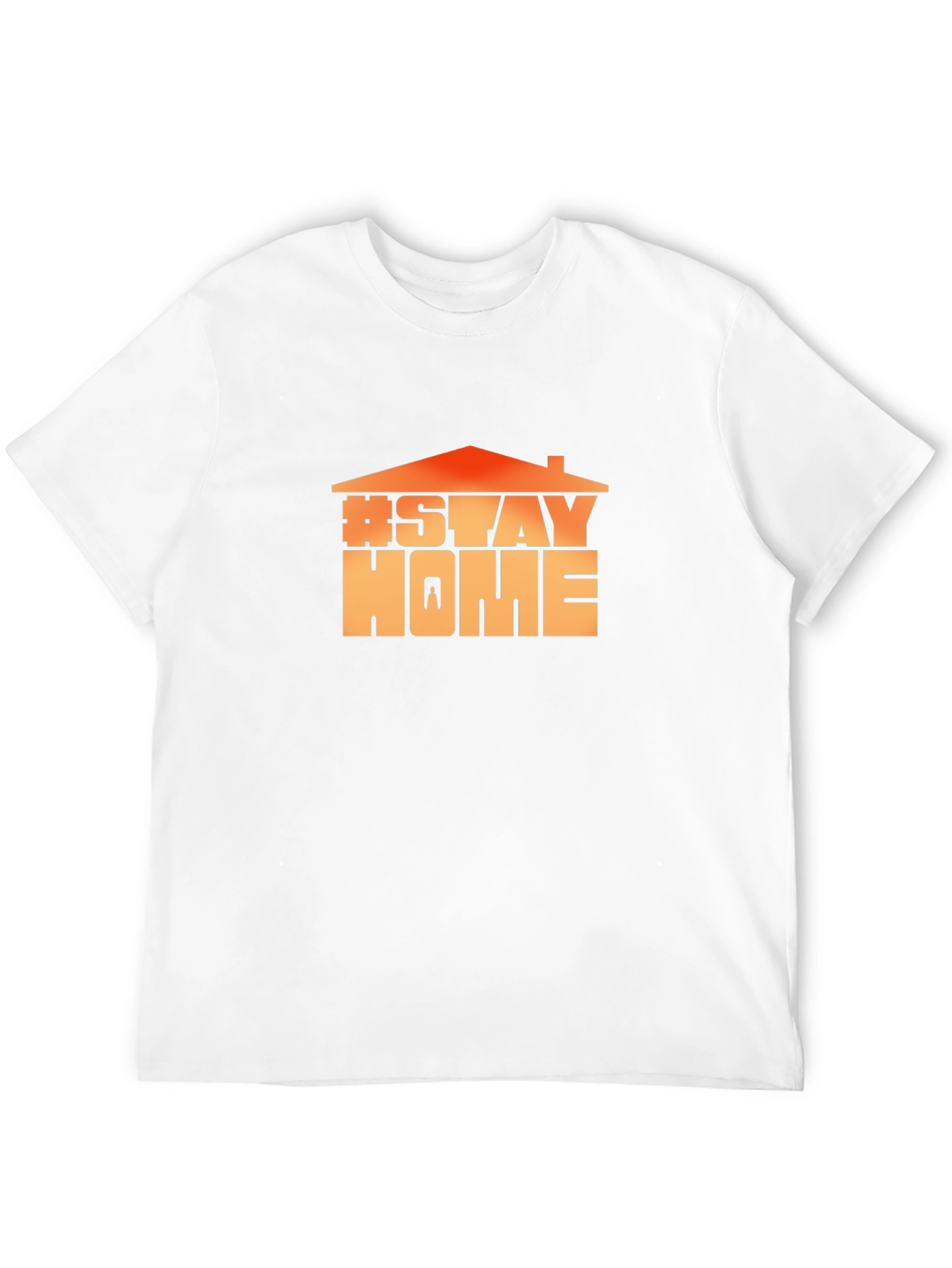 Stay Home Graphic Tee - Black Cotton Comfort