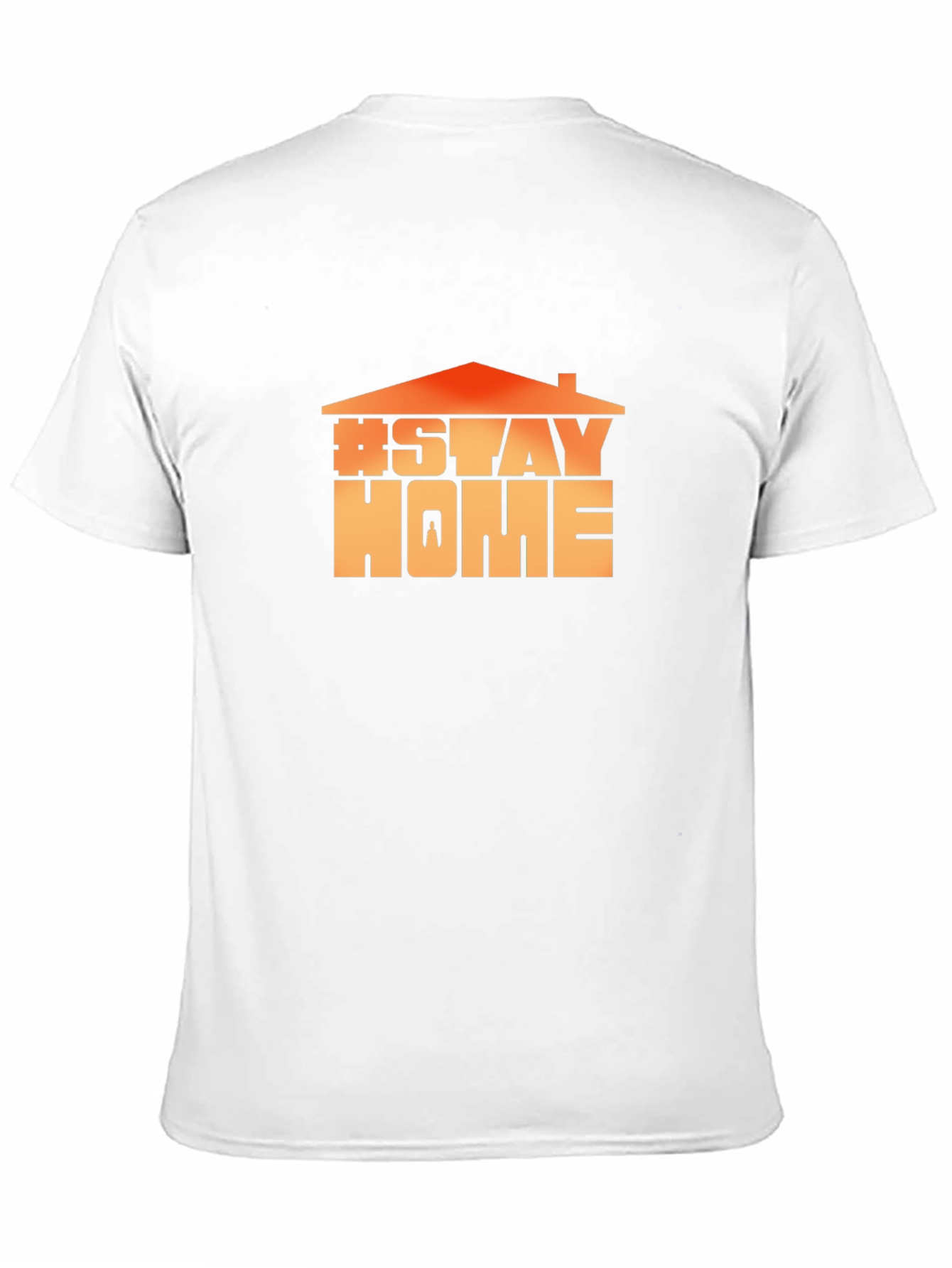 Stay Home Graphic Tee - Black Cotton Comfort