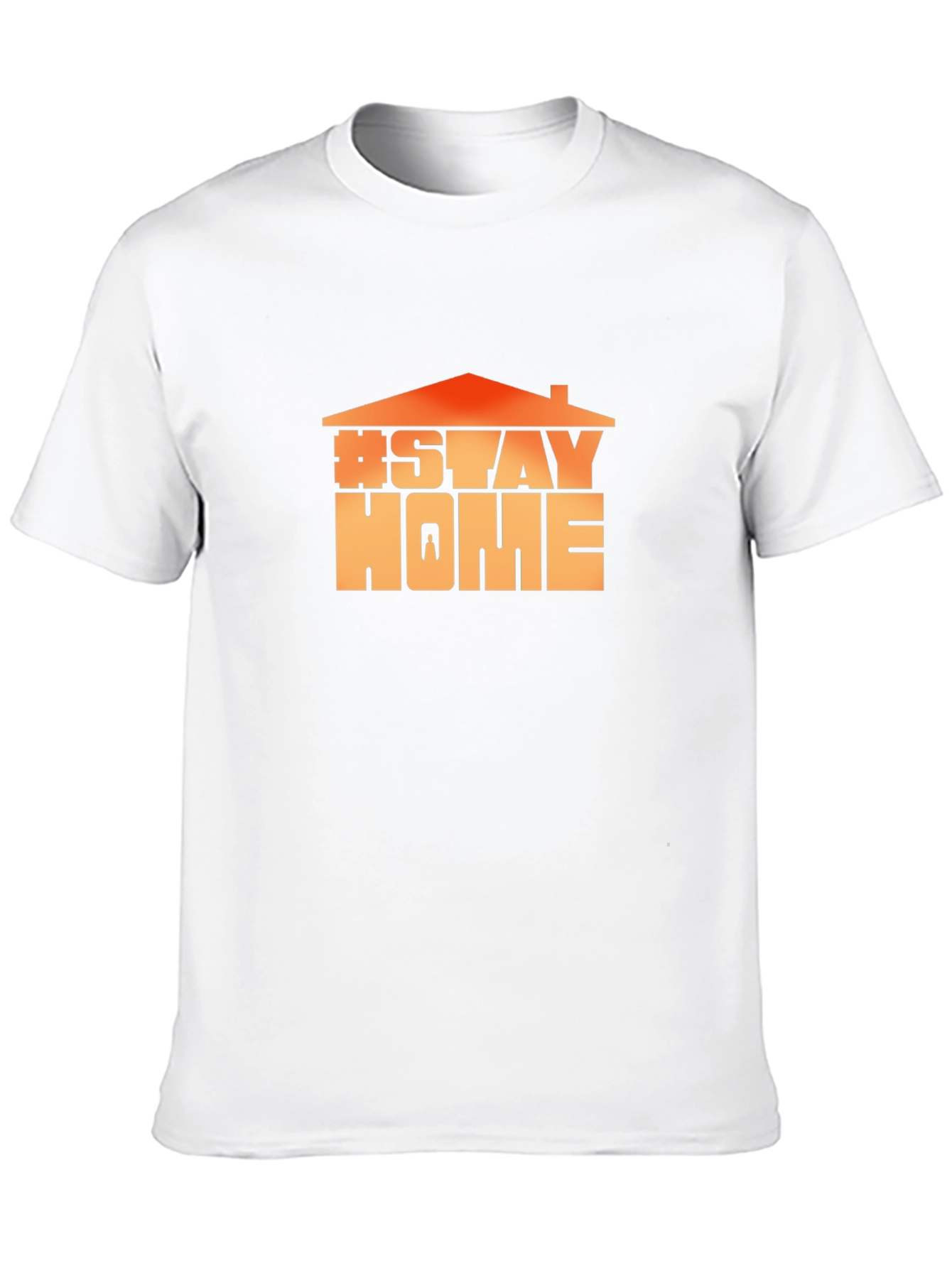Stay Home Graphic Tee - Black Cotton Comfort
