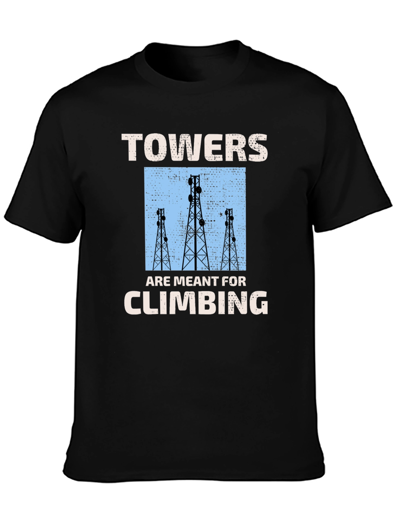 Towers Climbing Graphic Tee - Black