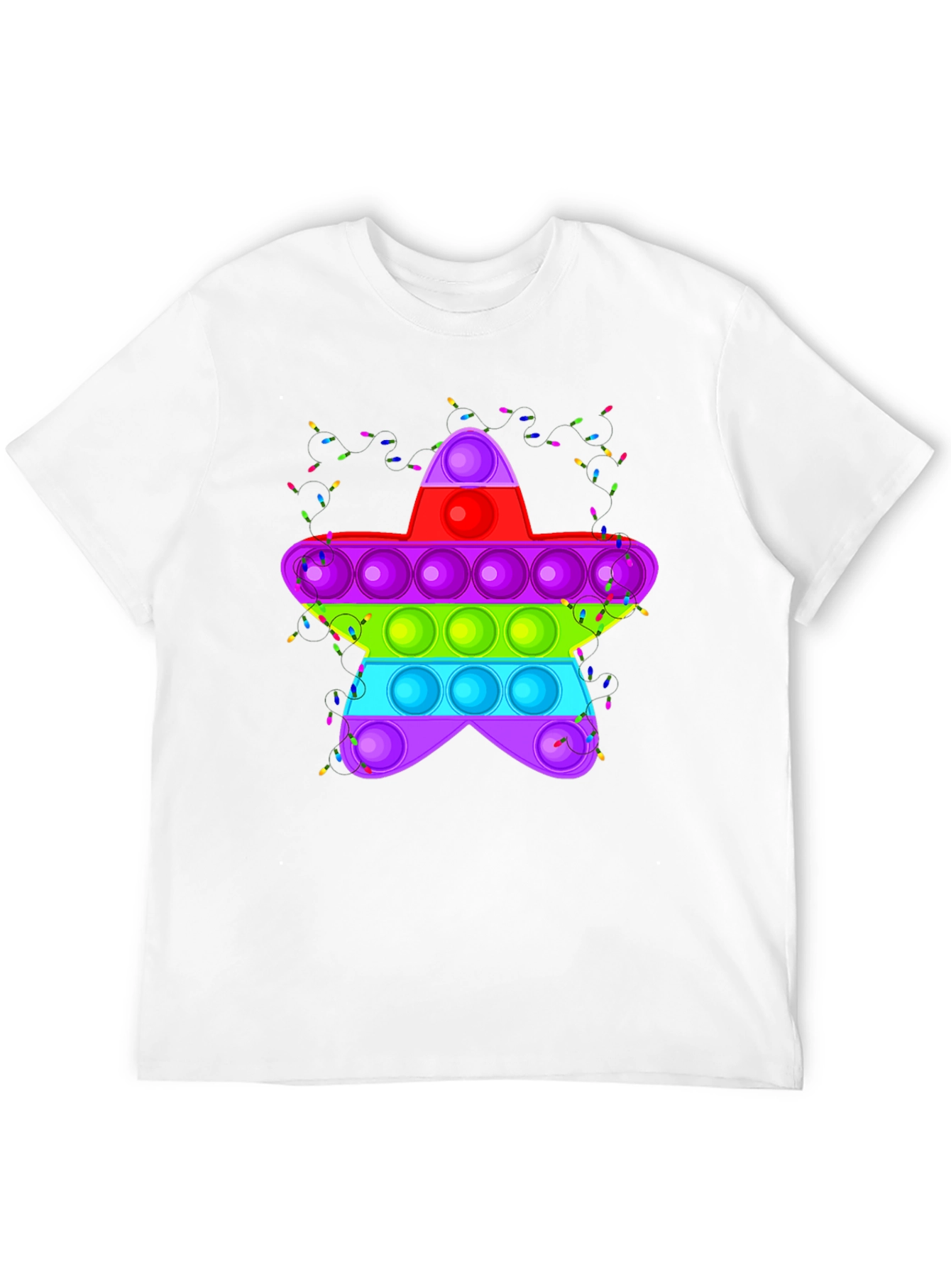 Pop It Star Black T-Shirt Novelty Graphic Tee