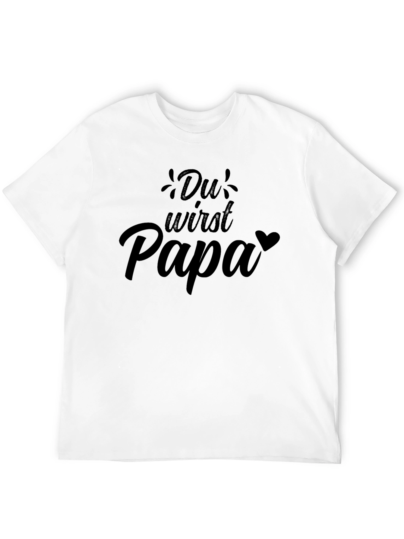 Du Wirst Papa T-Shirt - New Dad Announcement Tee