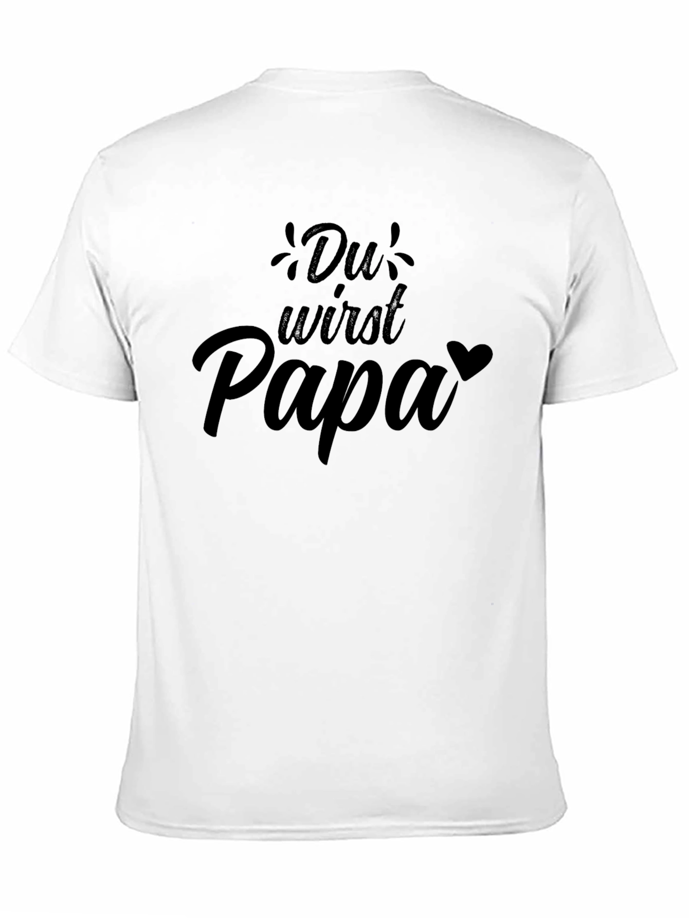 Du Wirst Papa T-Shirt - New Dad Announcement Tee