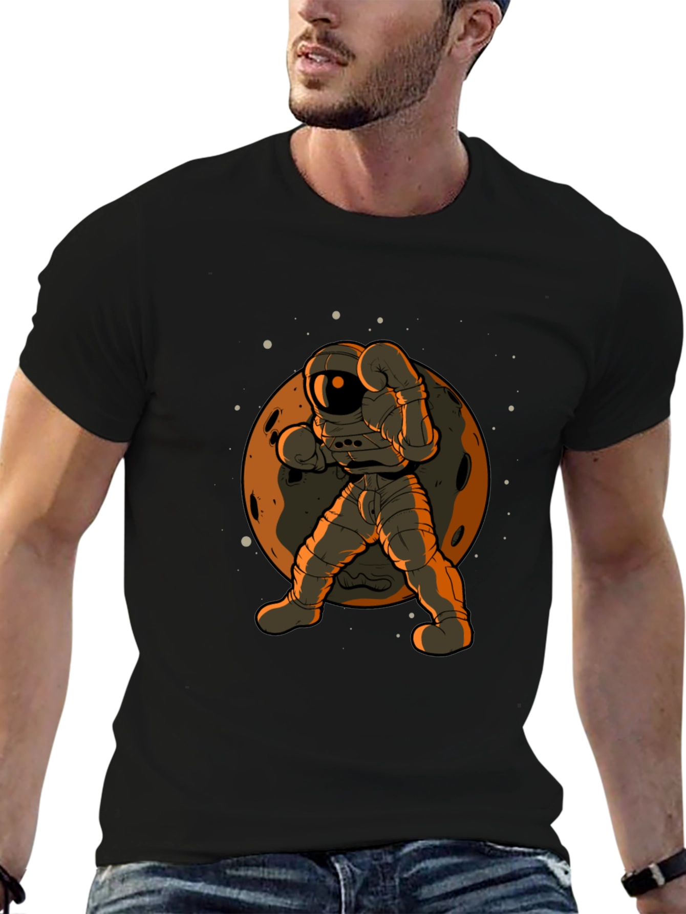 Astronaut Boxer T-Shirt - Space Punch!