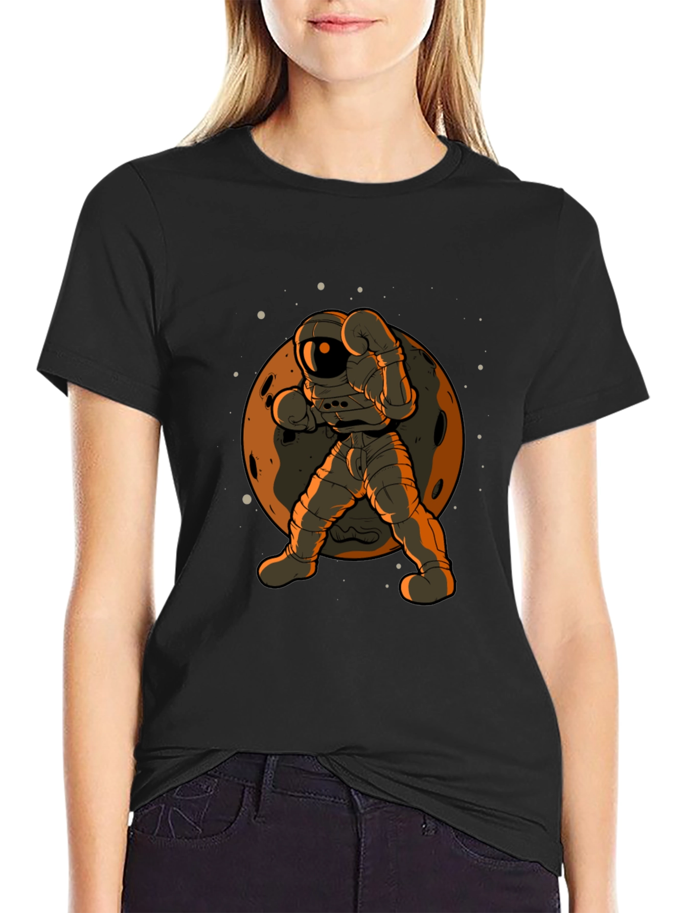 Astronaut Boxer T-Shirt - Space Punch!