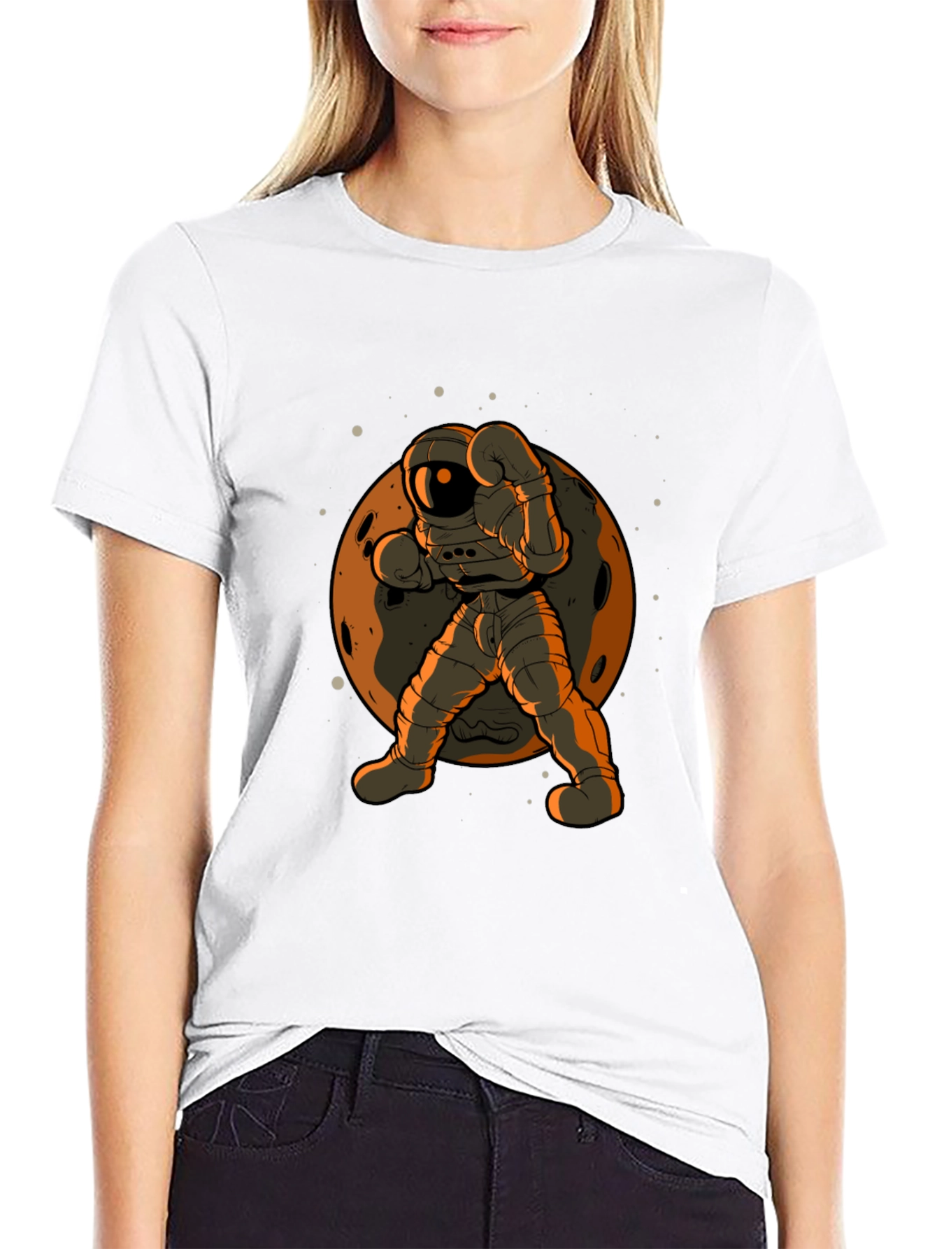 Astronaut Boxer T-Shirt - Space Punch!