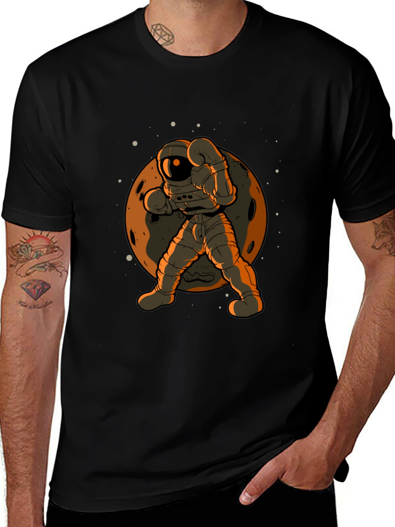 Astronaut Boxer T-Shirt - Space Punch!
