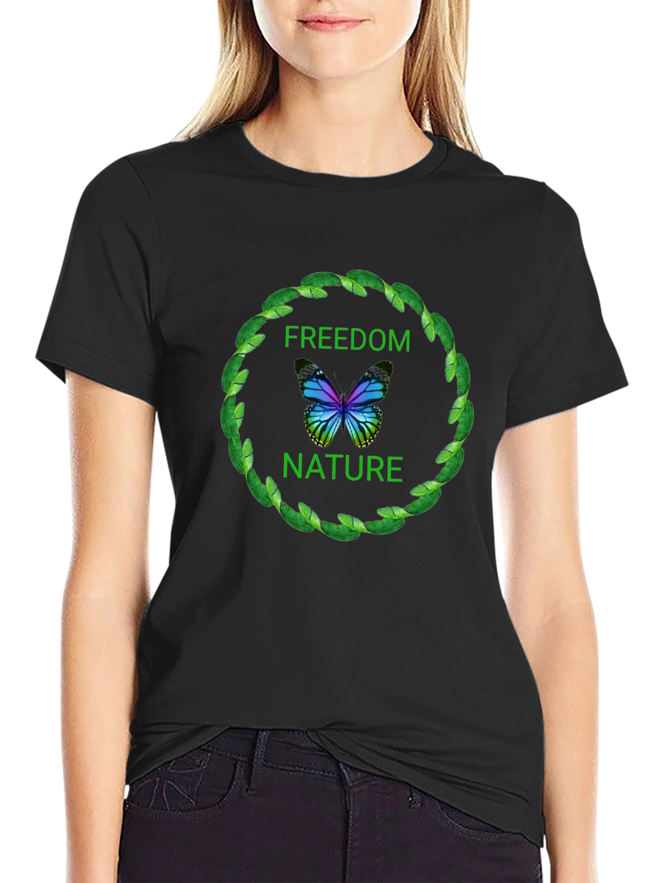 Freedom Nature Graphic T-Shirt