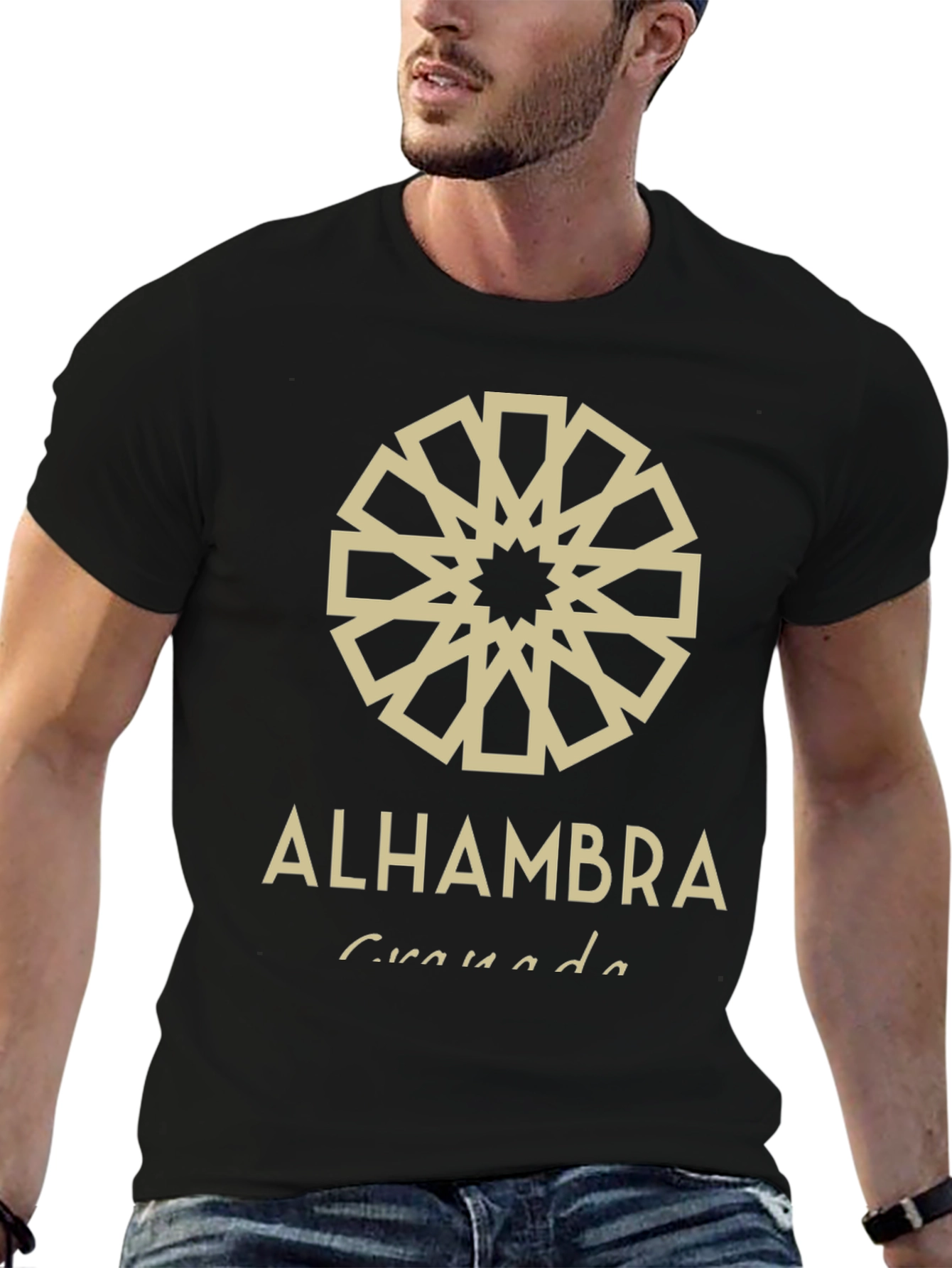 Alhambra Granada Graphic Tee - Black