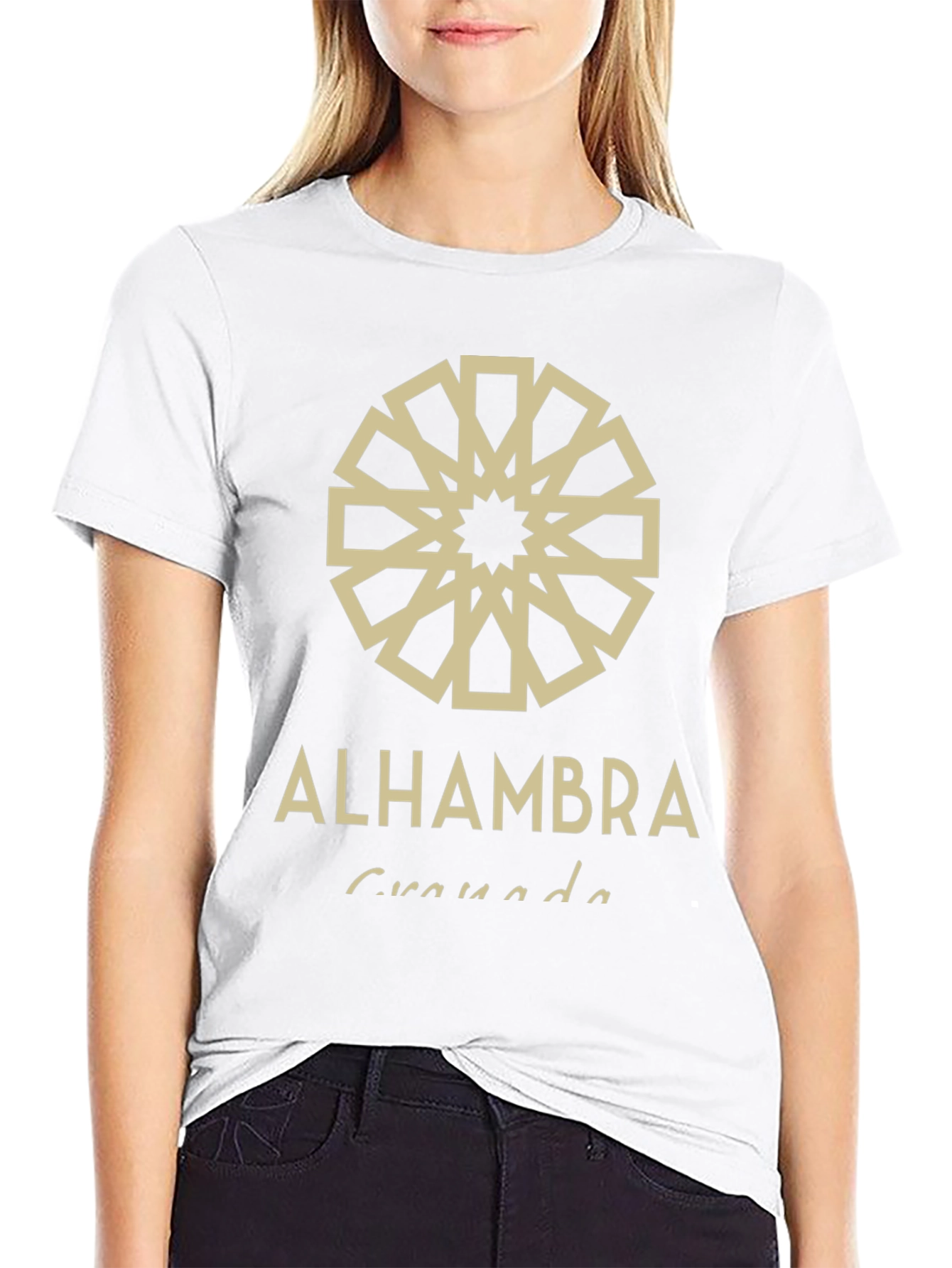 Alhambra Granada Graphic Tee - Black