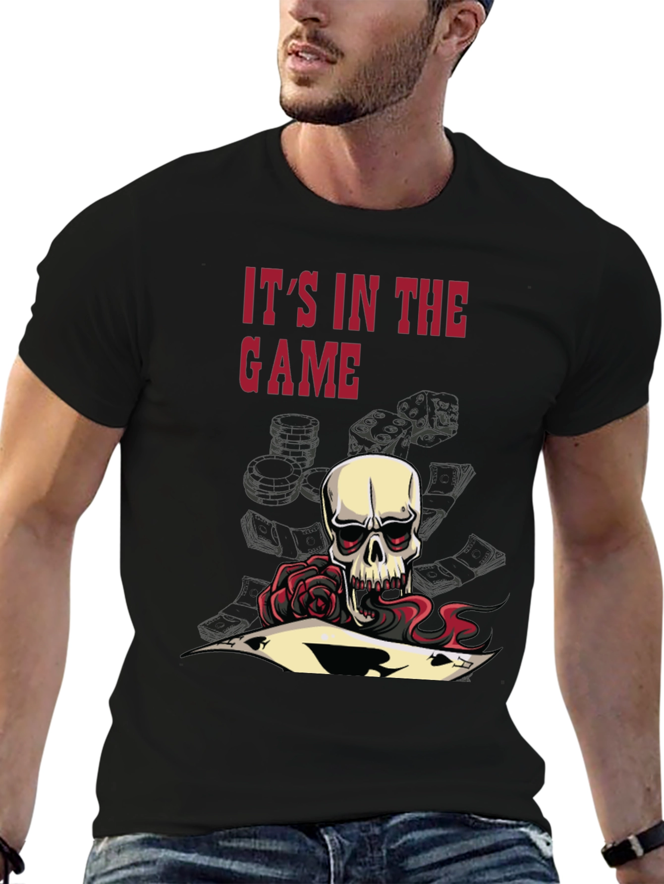 Gamblers Skull Tee - Its in the Game!