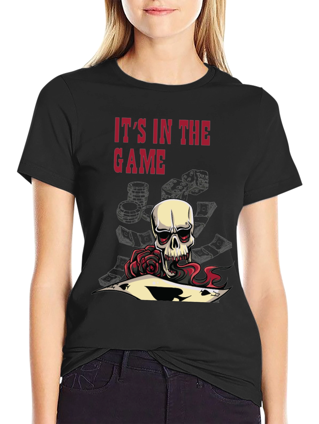 Gamblers Skull Tee - Its in the Game!