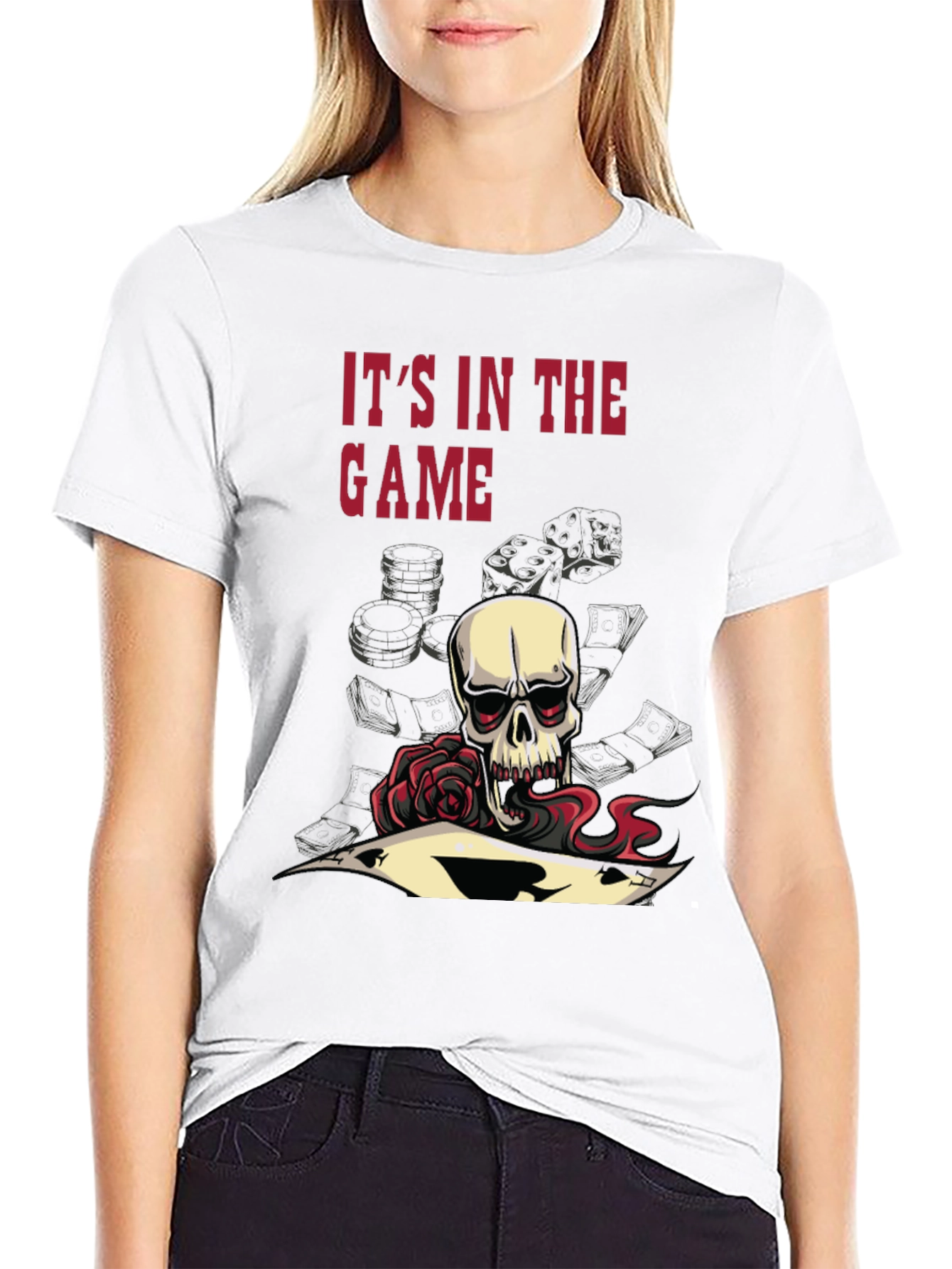 Gamblers Skull Tee - Its in the Game!
