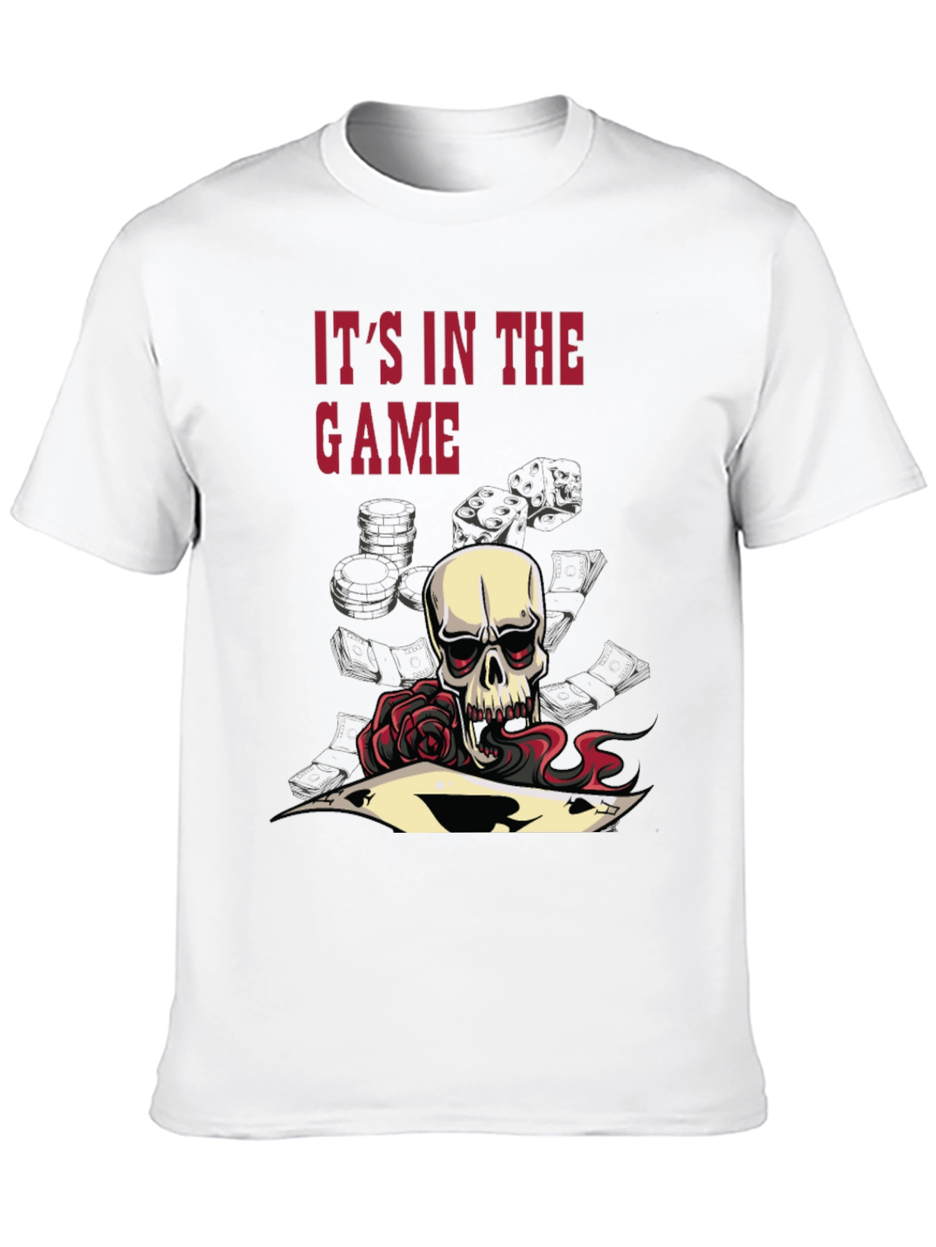 Gamblers Skull Tee - Its in the Game!
