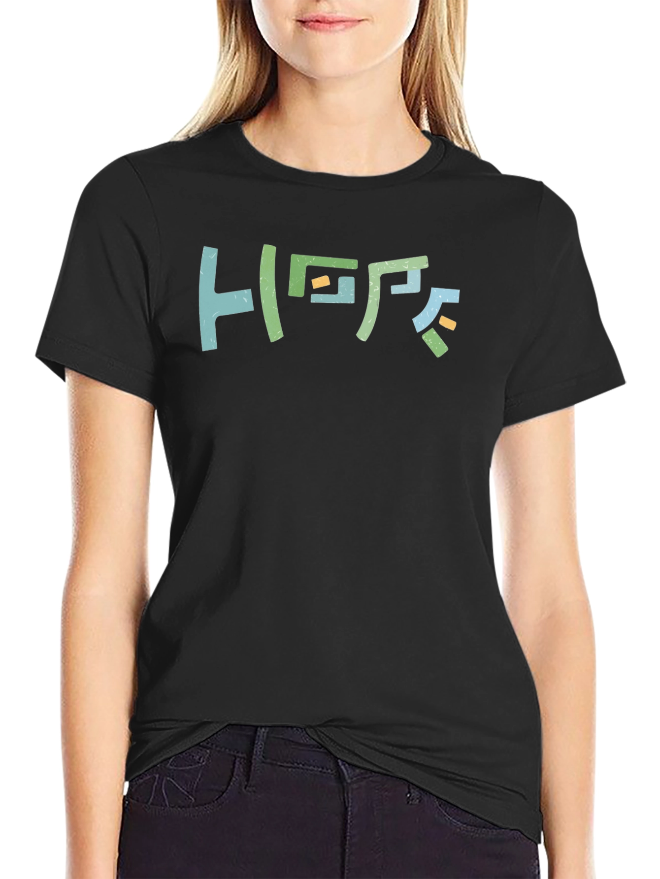 Abstract HOPE Graphic T-Shirt - Modern Casual Wear