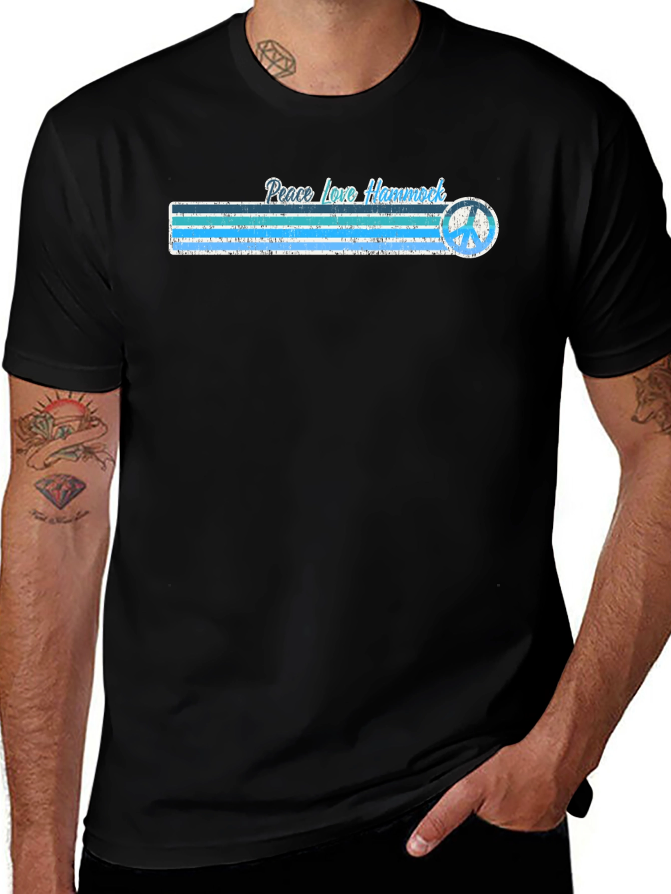 Peace Love Hammock Graphic T-Shirt