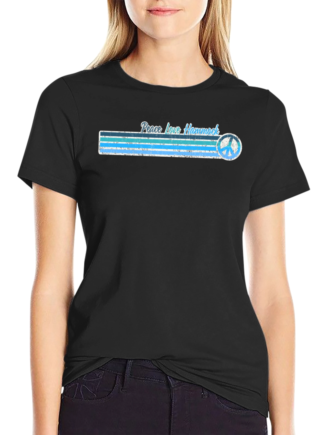 Peace Love Hammock Graphic T-Shirt