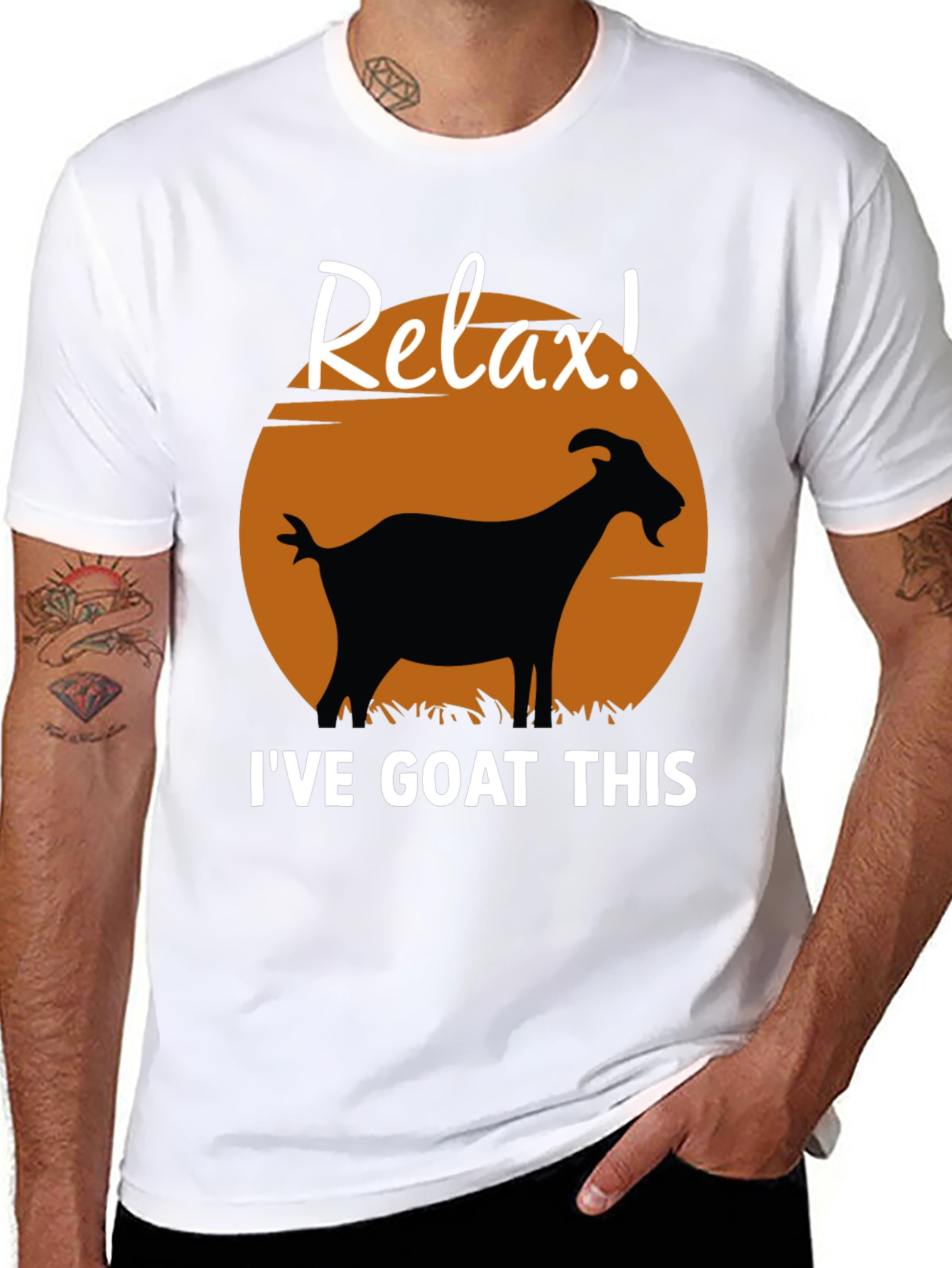 Relax Ive Goat This Graphic T-Shirt