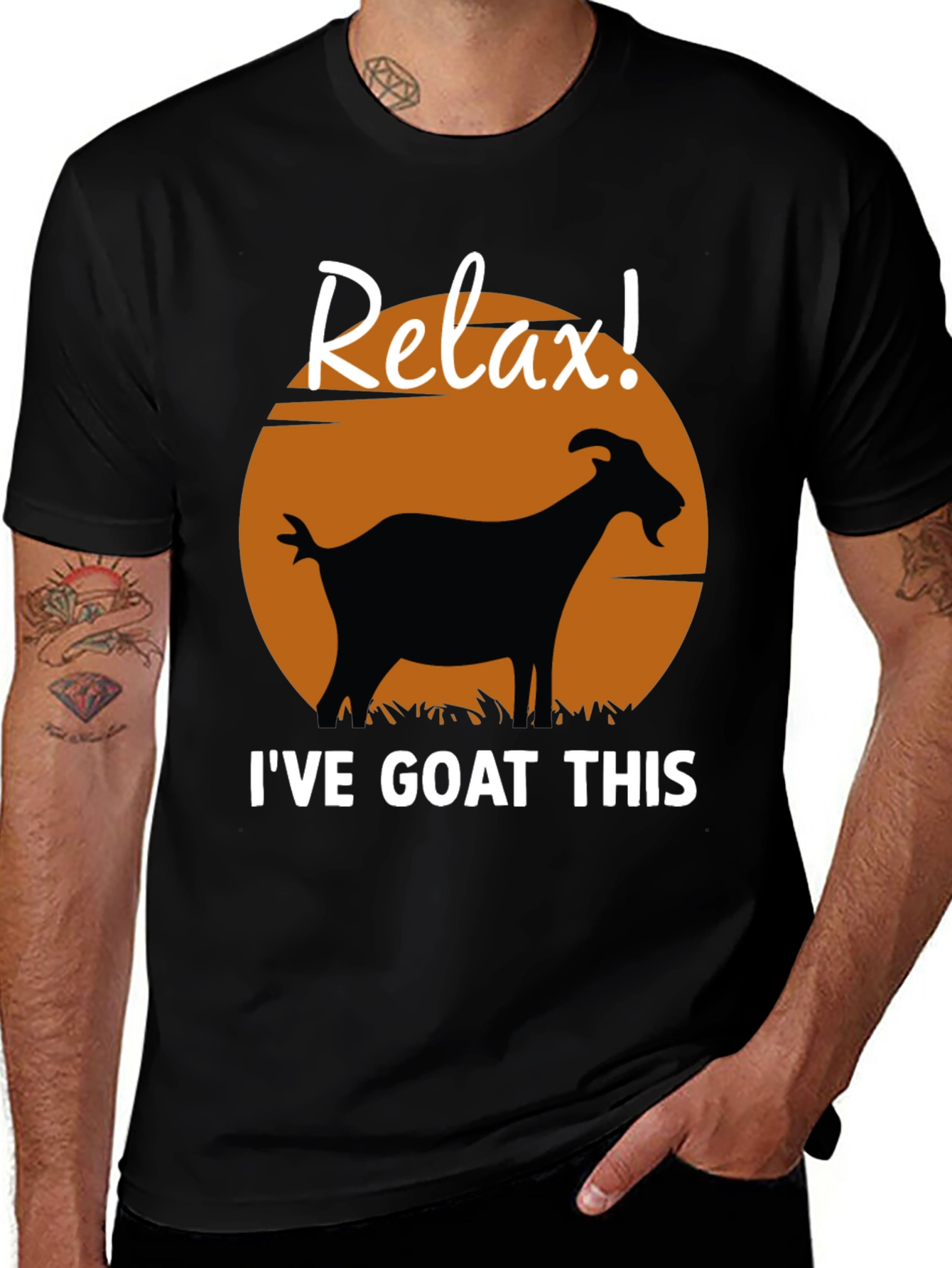 Relax Ive Goat This Graphic T-Shirt